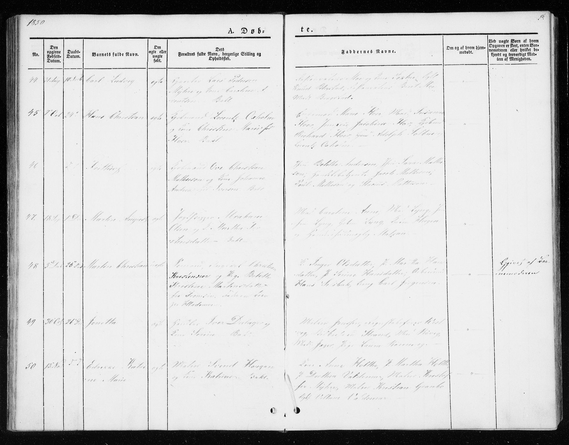 Ministerialprotokoller, klokkerbøker og fødselsregistre - Sør-Trøndelag, AV/SAT-A-1456/604/L0183: Parish register (official) no. 604A04, 1841-1850, p. 56