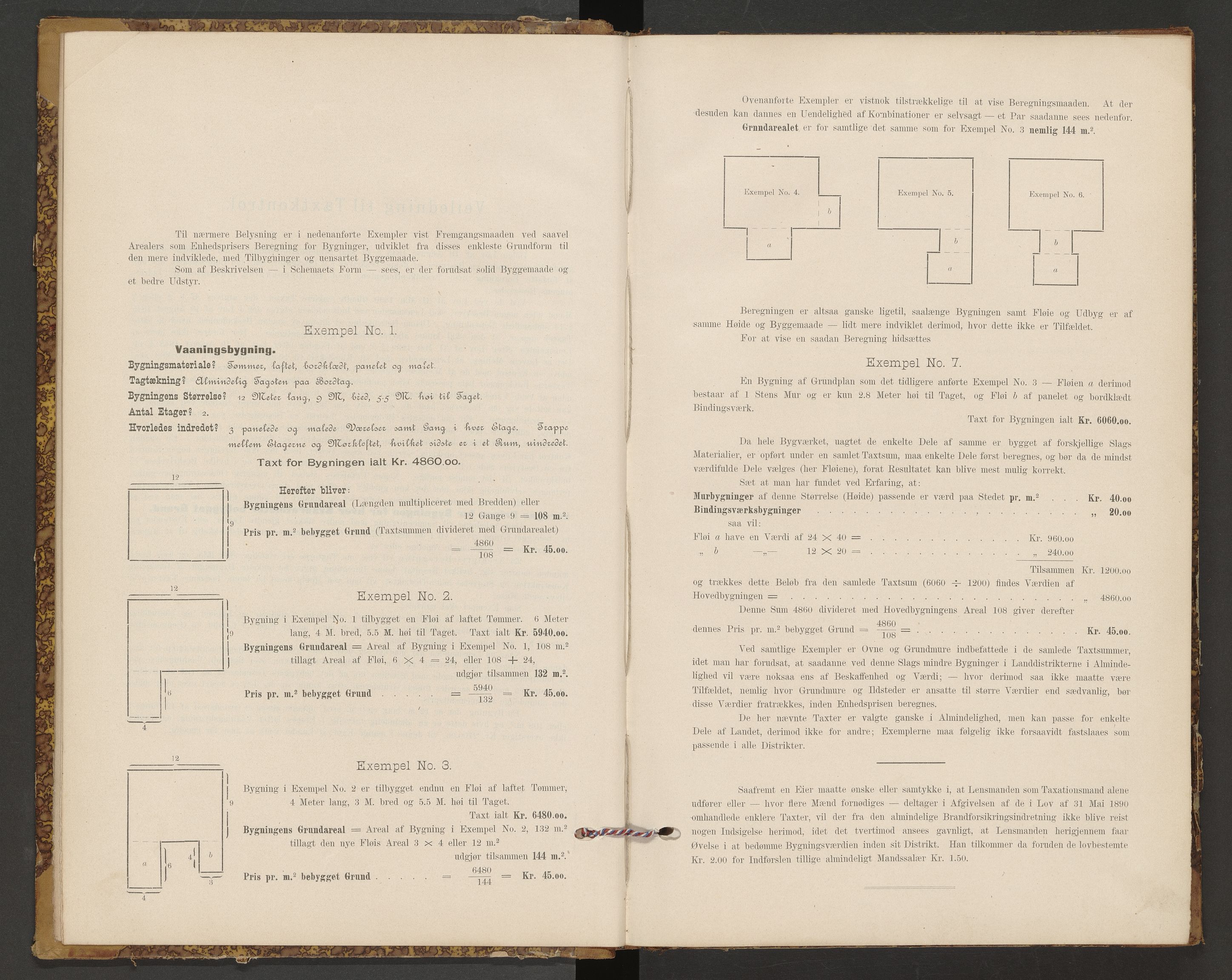 Norges Brannkasse Veøy, AV/SAT-A-5500/Fb/L0001: Branntakstprotokoll, 1895-1908