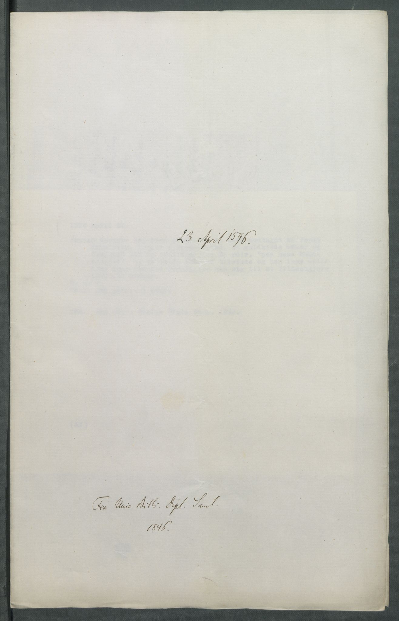 Riksarkivets diplomsamling, AV/RA-EA-5965/F02/L0101: Dokumenter, 1596, p. 26