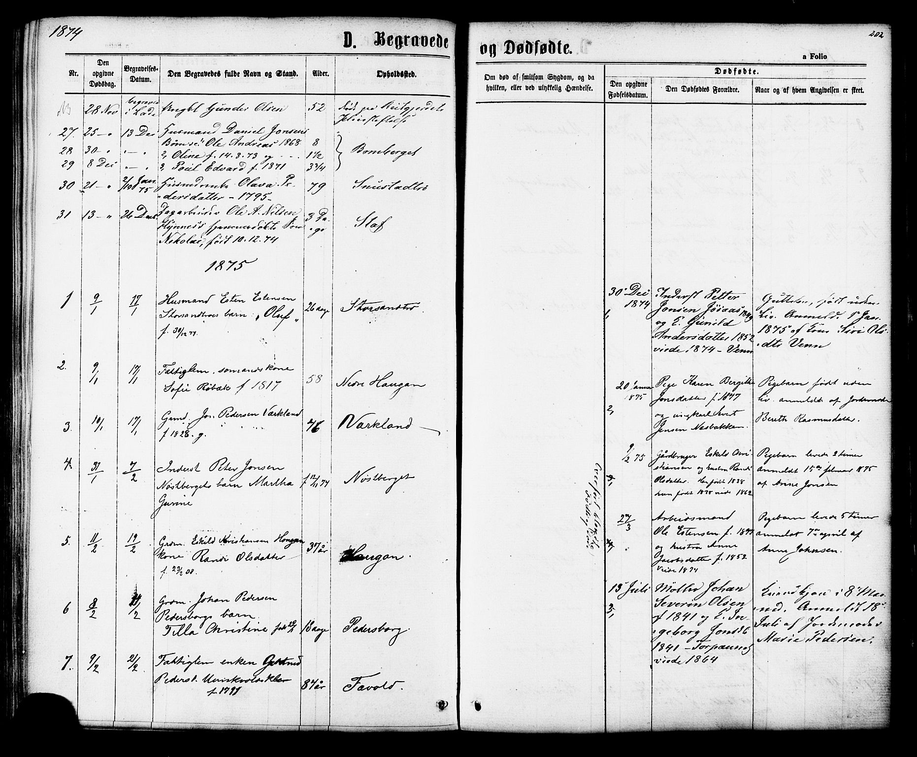 Ministerialprotokoller, klokkerbøker og fødselsregistre - Sør-Trøndelag, AV/SAT-A-1456/616/L0409: Parish register (official) no. 616A06, 1865-1877, p. 202