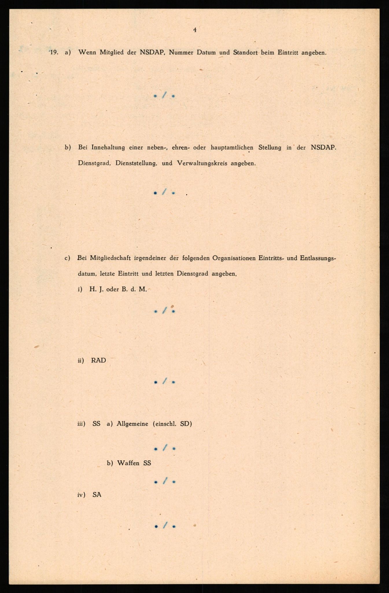 Forsvaret, Forsvarets overkommando II, AV/RA-RAFA-3915/D/Db/L0029: CI Questionaires. Tyske okkupasjonsstyrker i Norge. Tyskere., 1945-1946, p. 193