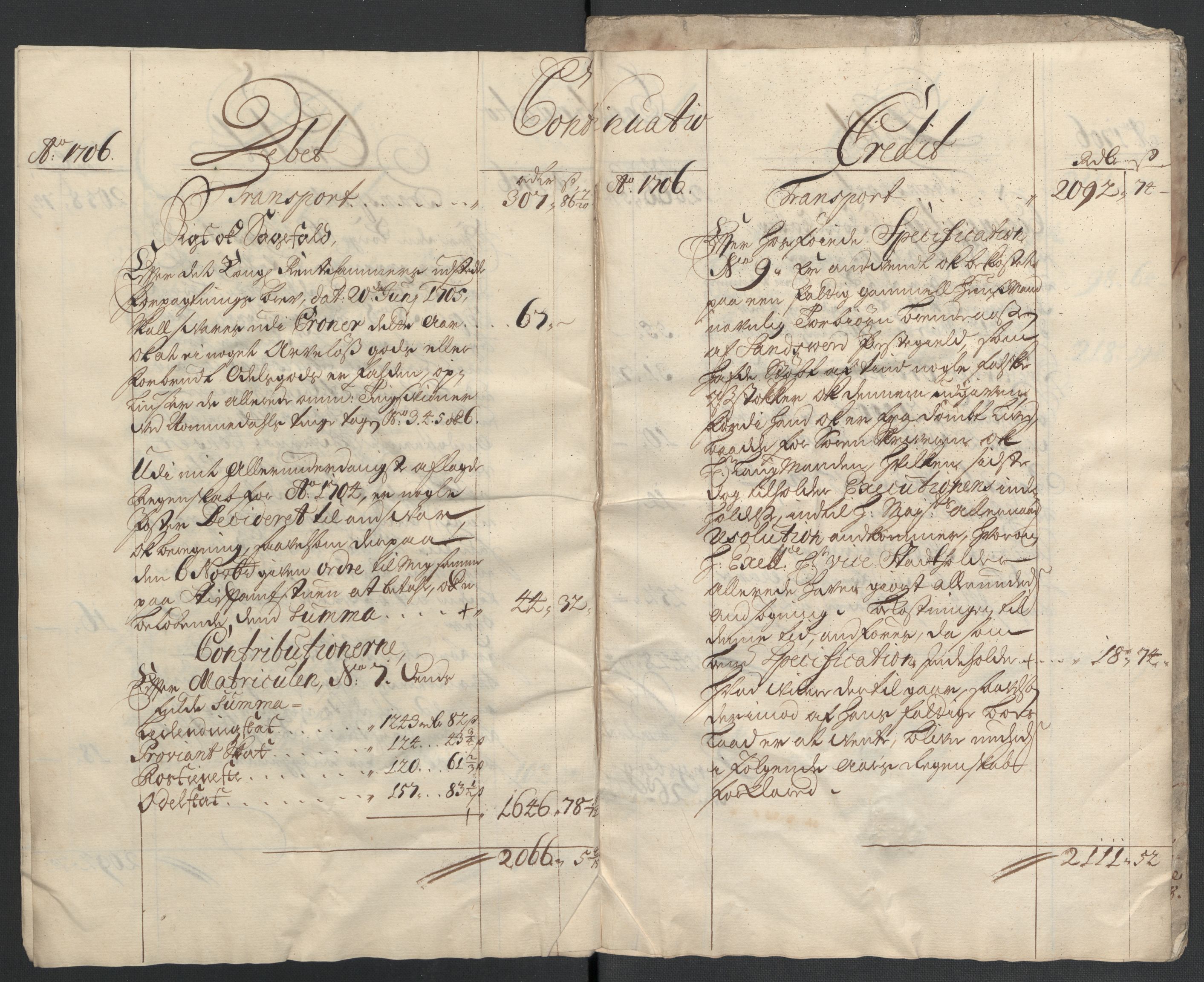 Rentekammeret inntil 1814, Reviderte regnskaper, Fogderegnskap, AV/RA-EA-4092/R24/L1583: Fogderegnskap Numedal og Sandsvær, 1705-1706, p. 213