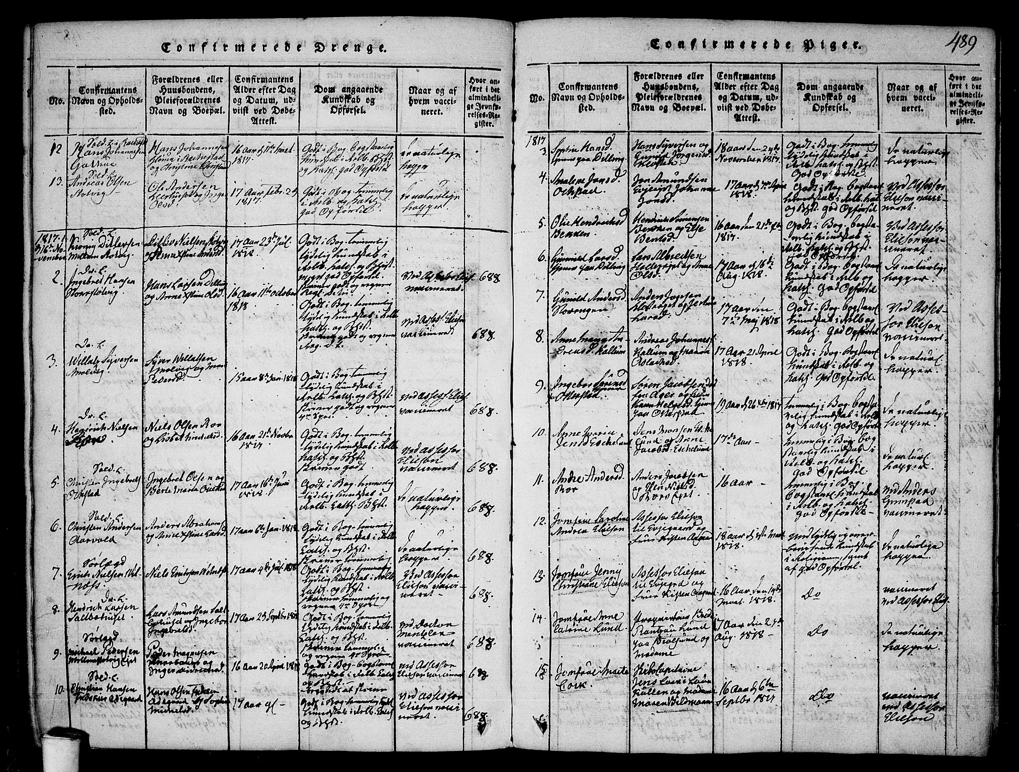 Rygge prestekontor Kirkebøker, SAO/A-10084b/F/Fa/L0003: Parish register (official) no. 3, 1814-1836, p. 488-489