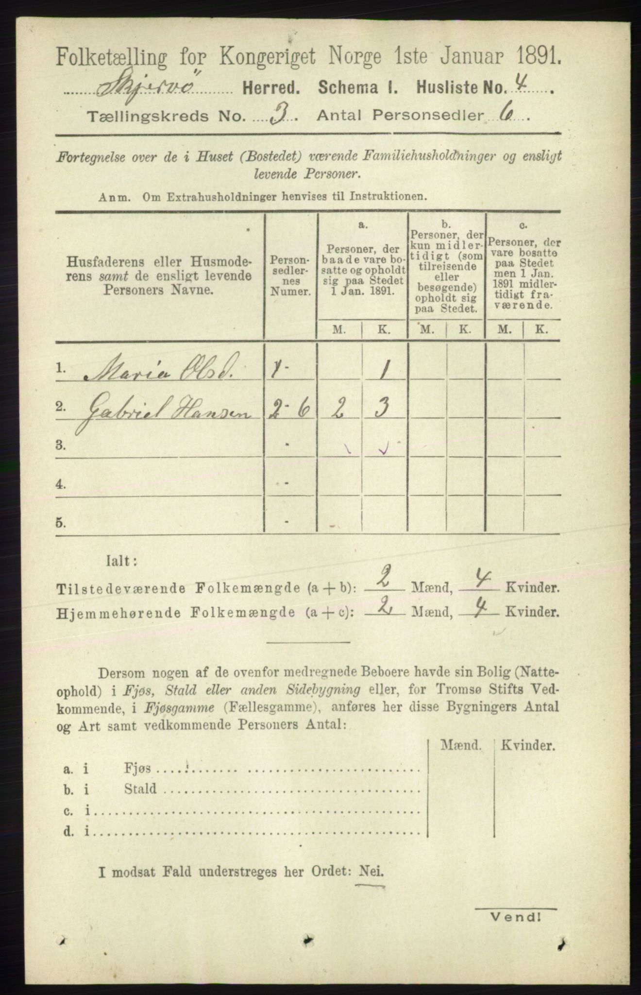 RA, 1891 census for 1941 Skjervøy, 1891, p. 1796