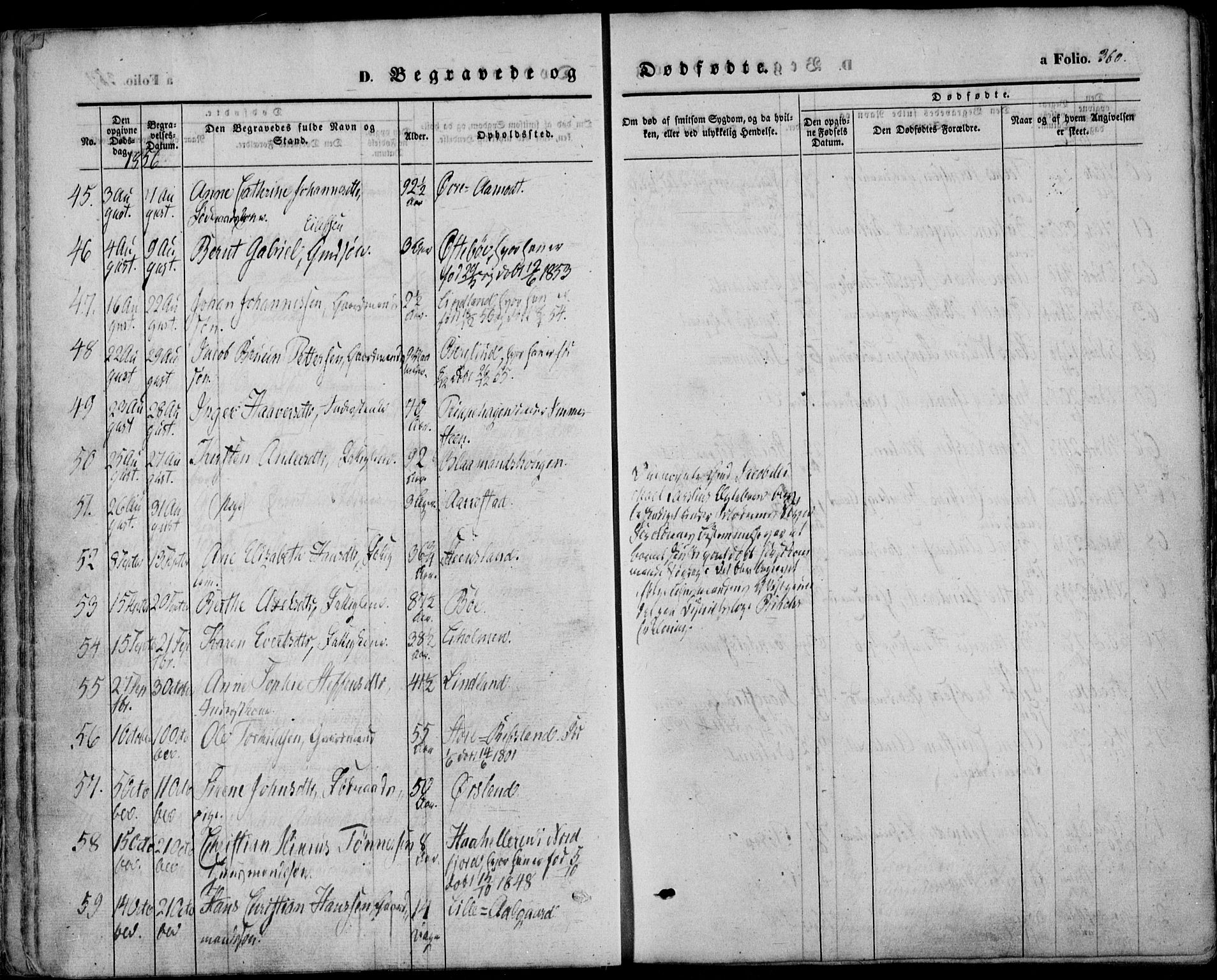 Sokndal sokneprestkontor, AV/SAST-A-101808: Parish register (official) no. A 8.2, 1842-1857, p. 360