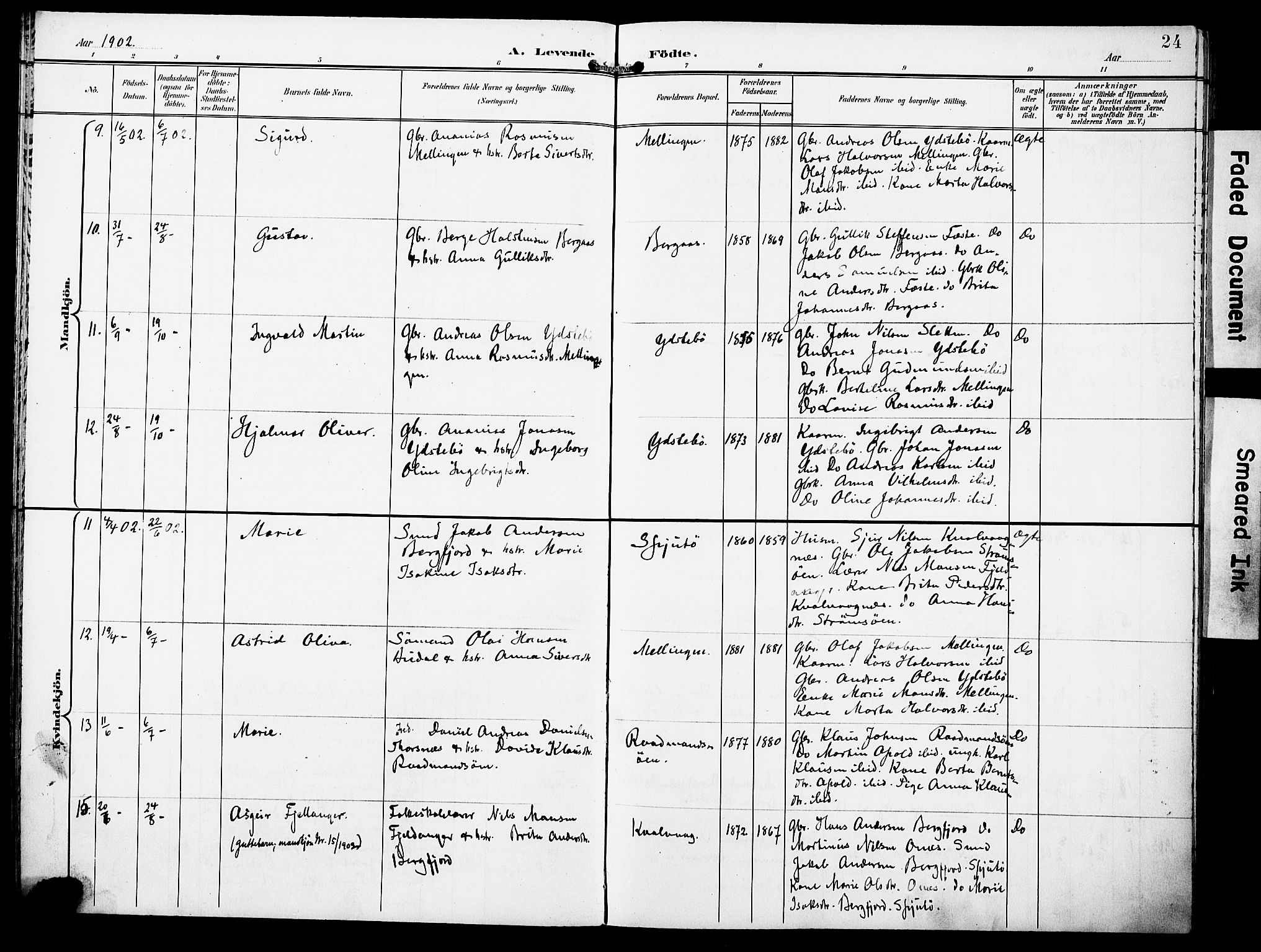 Lindås Sokneprestembete, AV/SAB-A-76701/H/Haa/Haae/L0002: Parish register (official) no. E 2, 1897-1912, p. 24