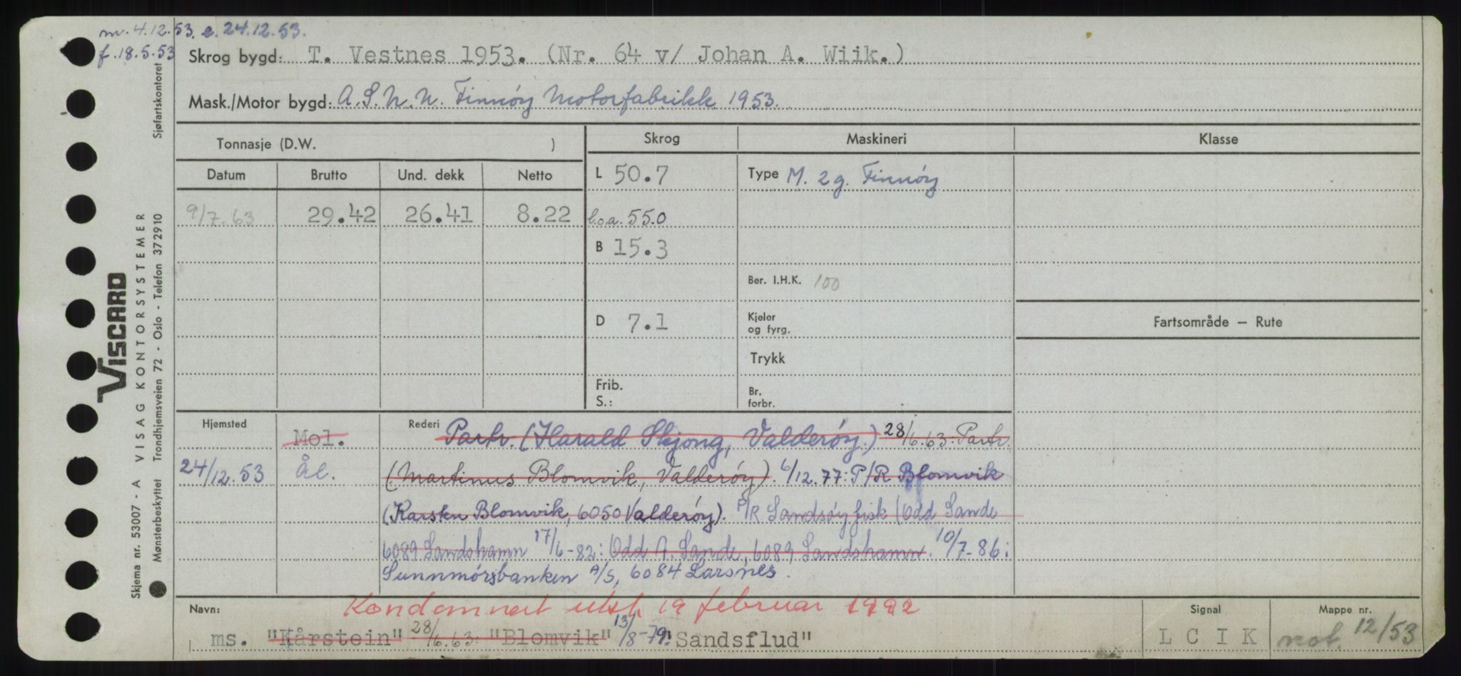 Sjøfartsdirektoratet med forløpere, Skipsmålingen, RA/S-1627/H/Hd/L0032: Fartøy, San-Seve, p. 91