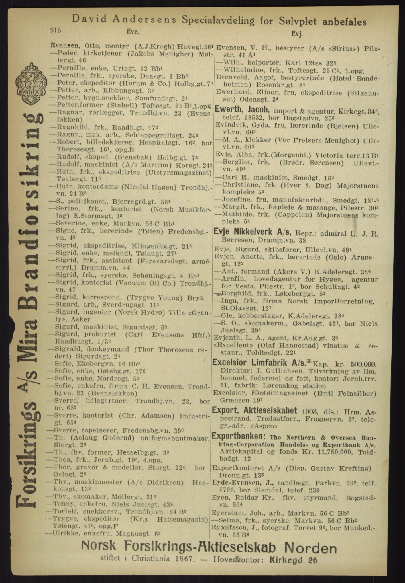 Kristiania/Oslo adressebok, PUBL/-, 1918, p. 541