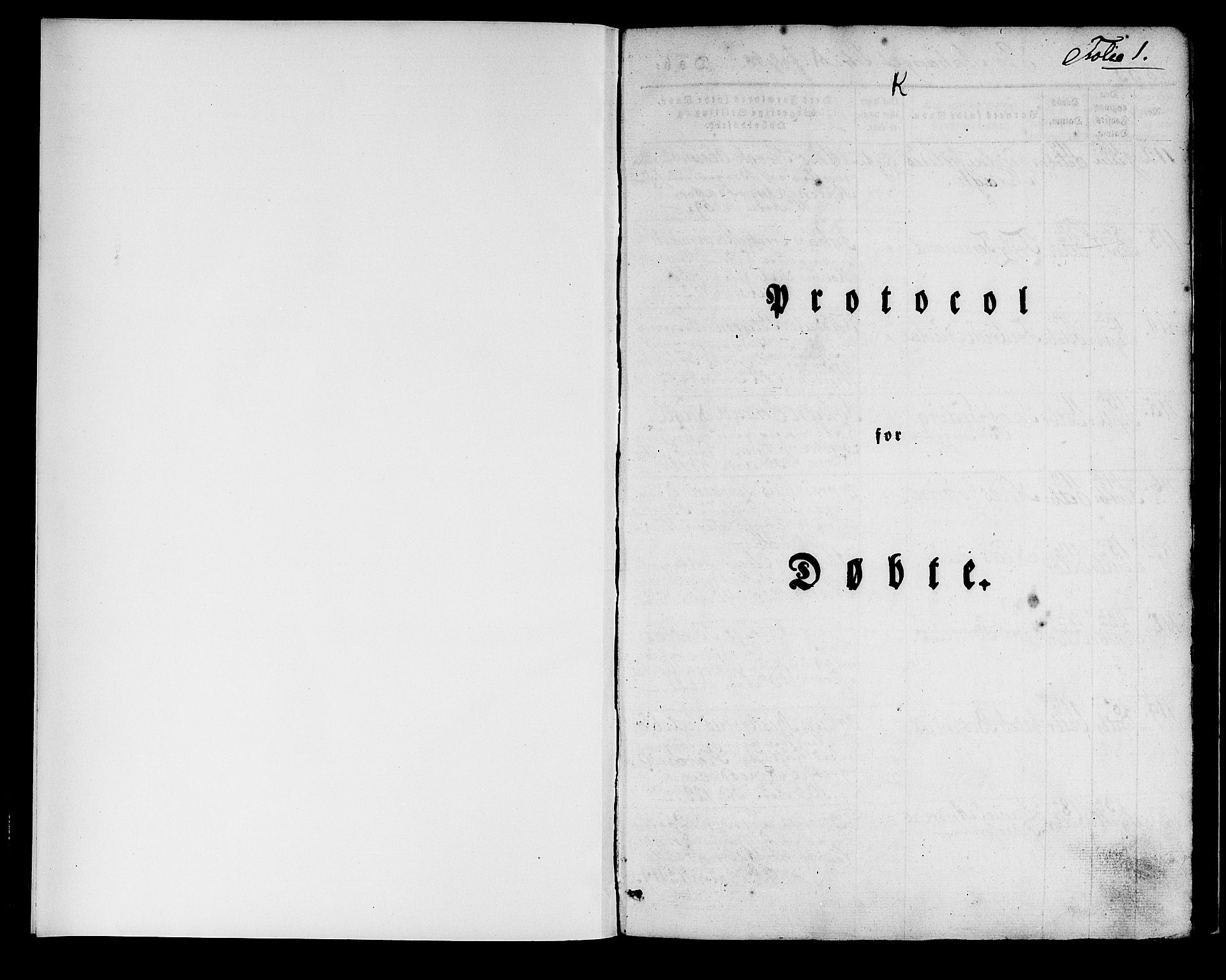 Domkirken sokneprestembete, SAB/A-74801/H/Haa/L0015: Parish register (official) no. A 14, 1835-1840, p. 1