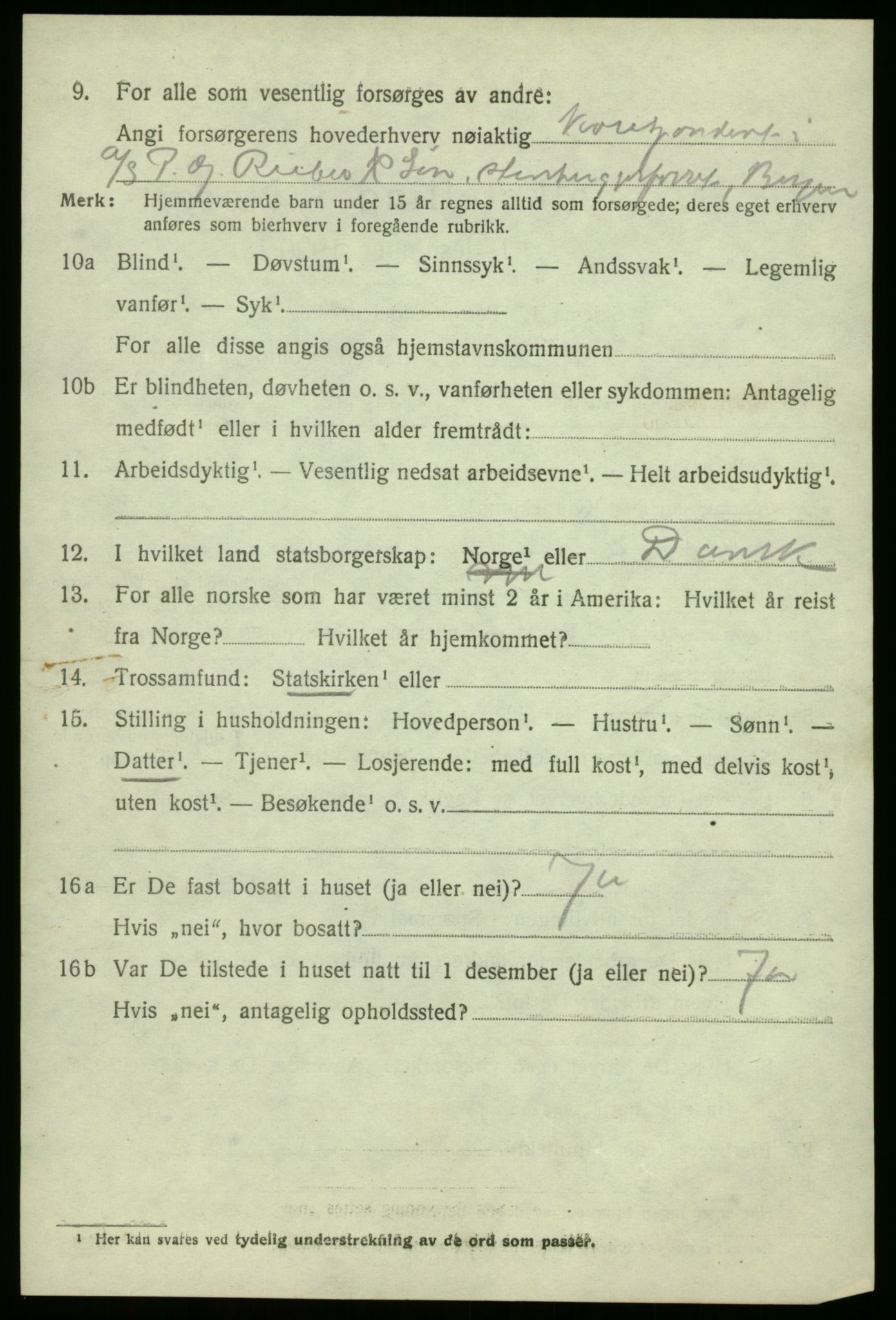 SAB, 1920 census for Fana, 1920, p. 17320
