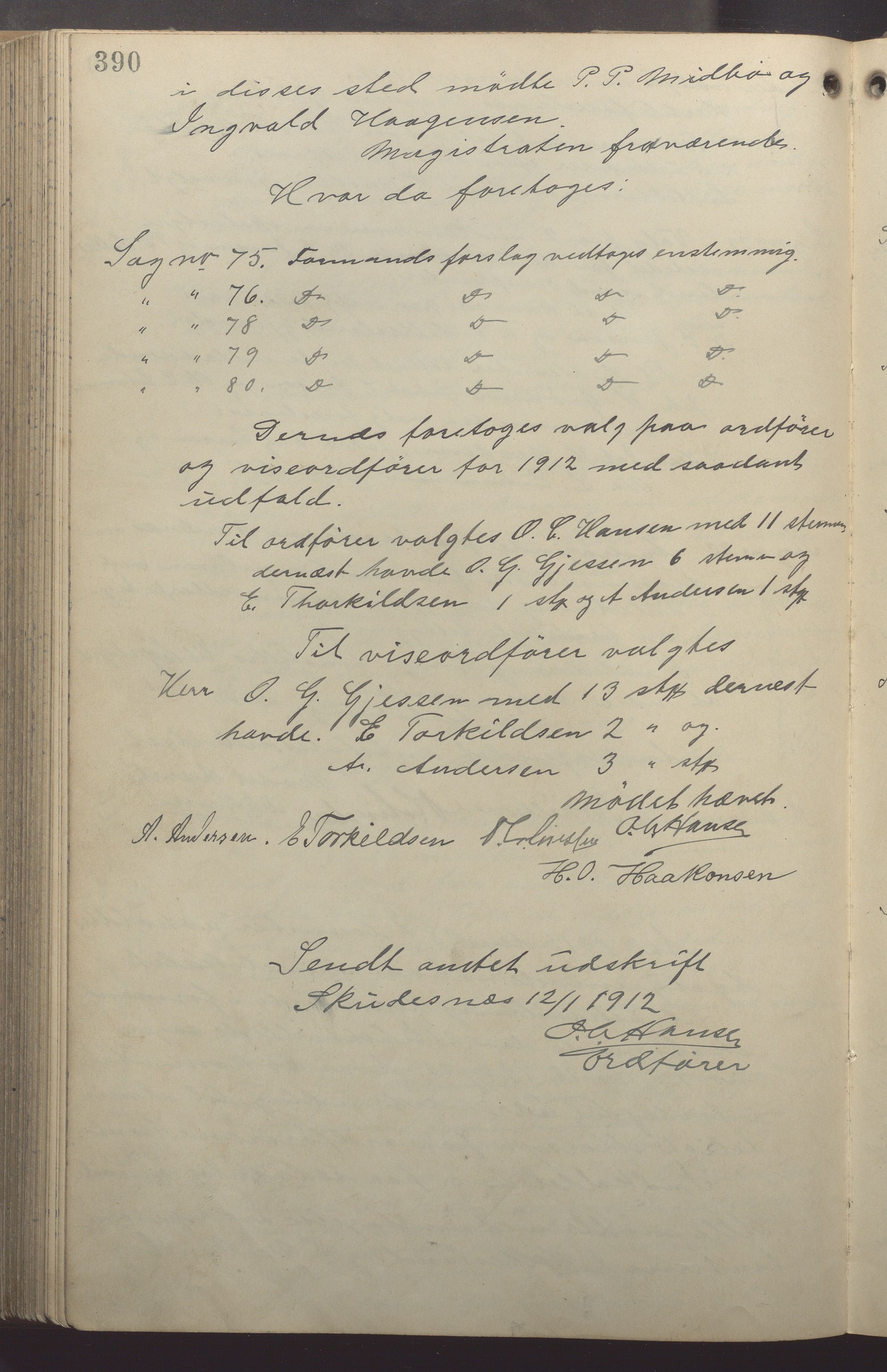 Skudeneshavn kommune - Formannskapet, IKAR/A-361/Aa/L0003: Møtebok, 1903-1913, p. 390