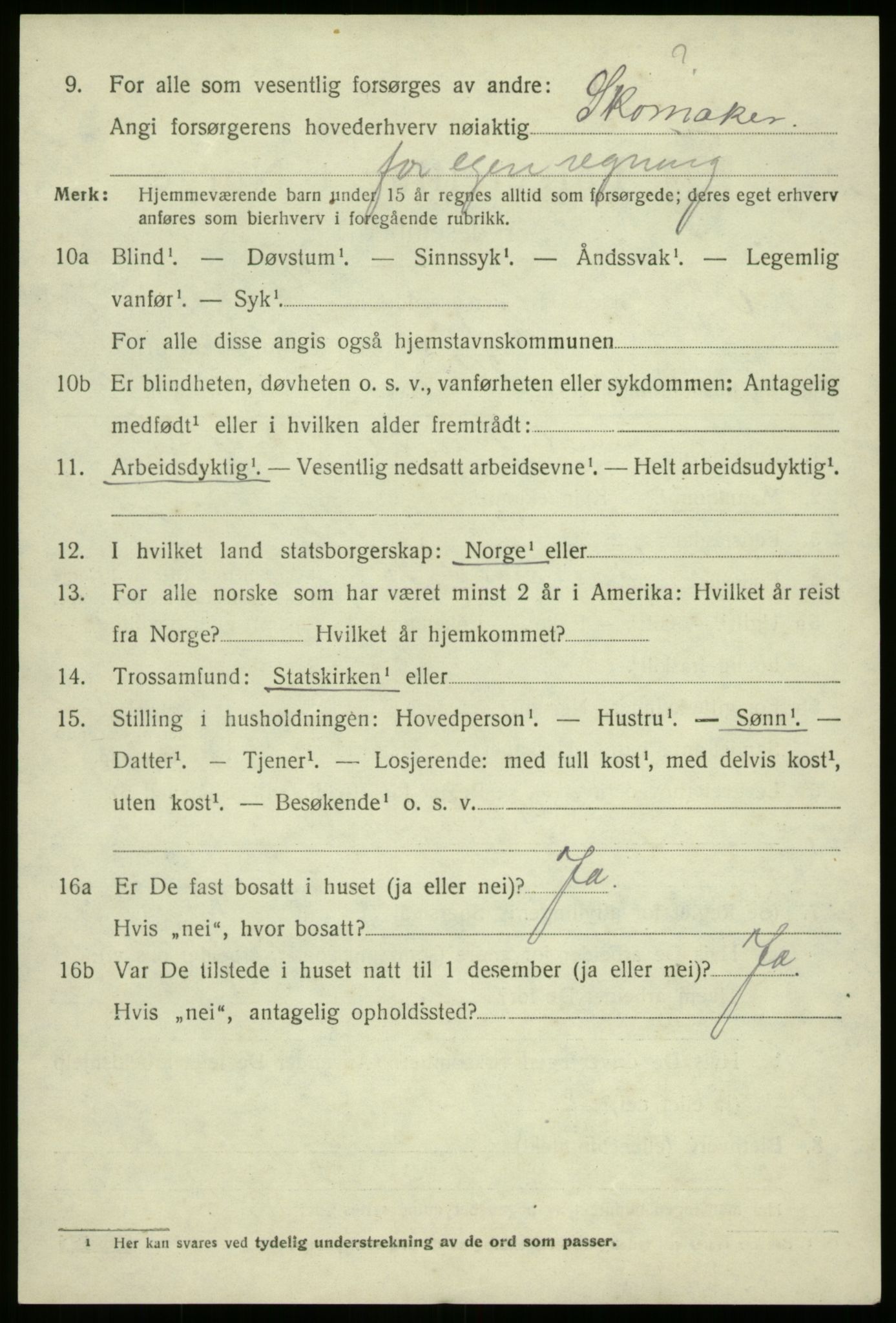 SAB, 1920 census for Eid, 1920, p. 2931