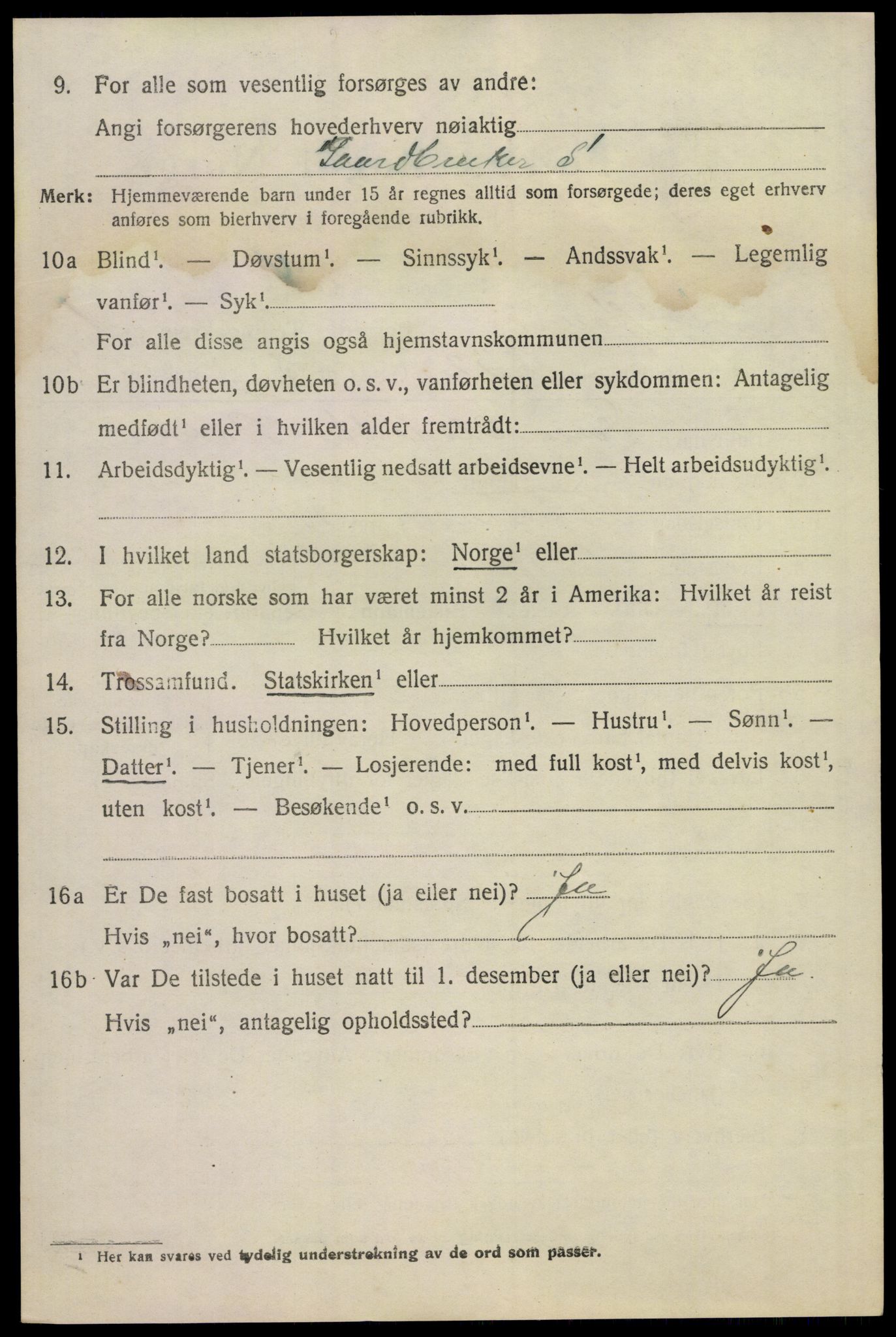 SAKO, 1920 census for Hovin, 1920, p. 704