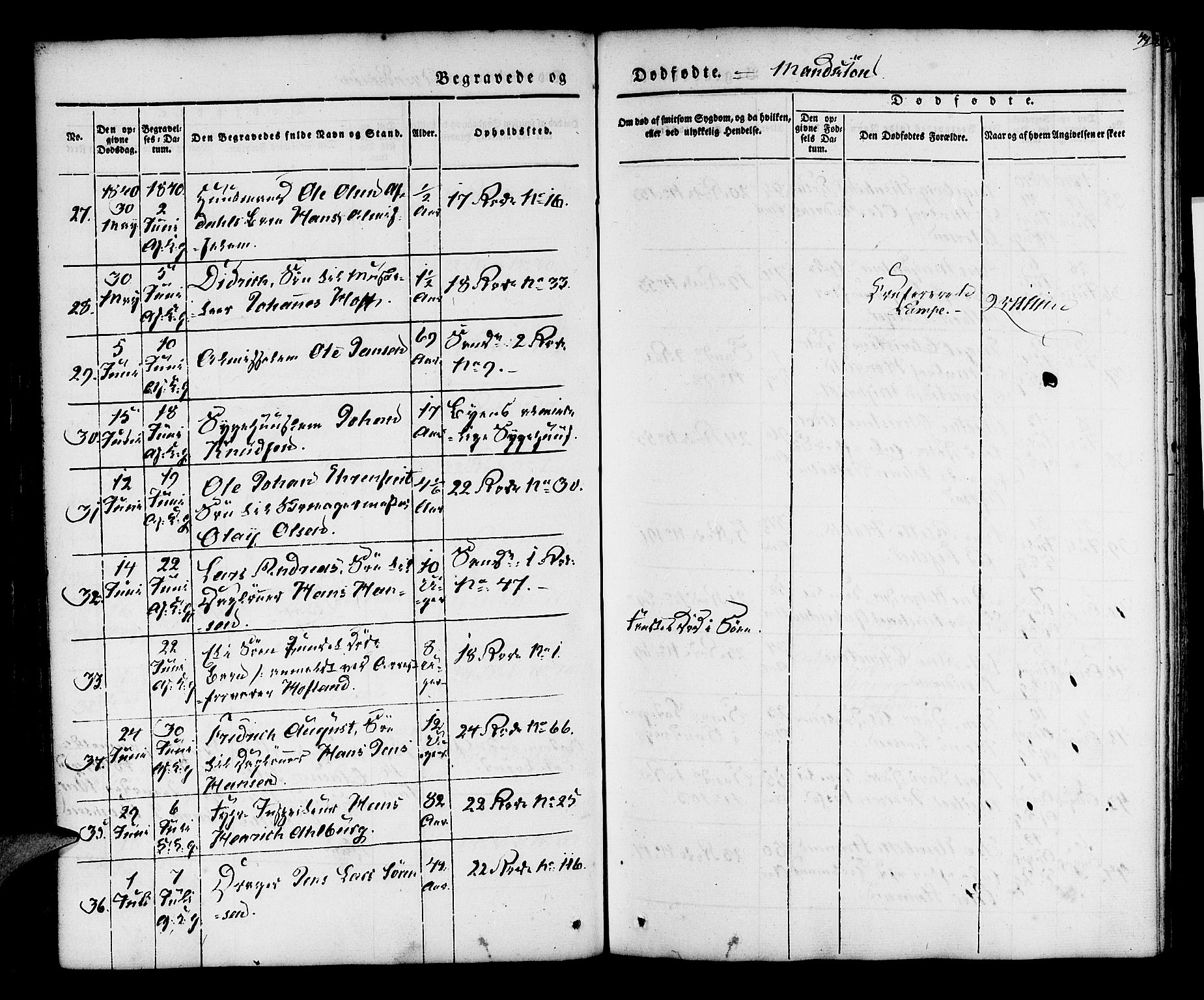 Korskirken sokneprestembete, AV/SAB-A-76101/H/Hab: Parish register (copy) no. E 1, 1837-1851, p. 49