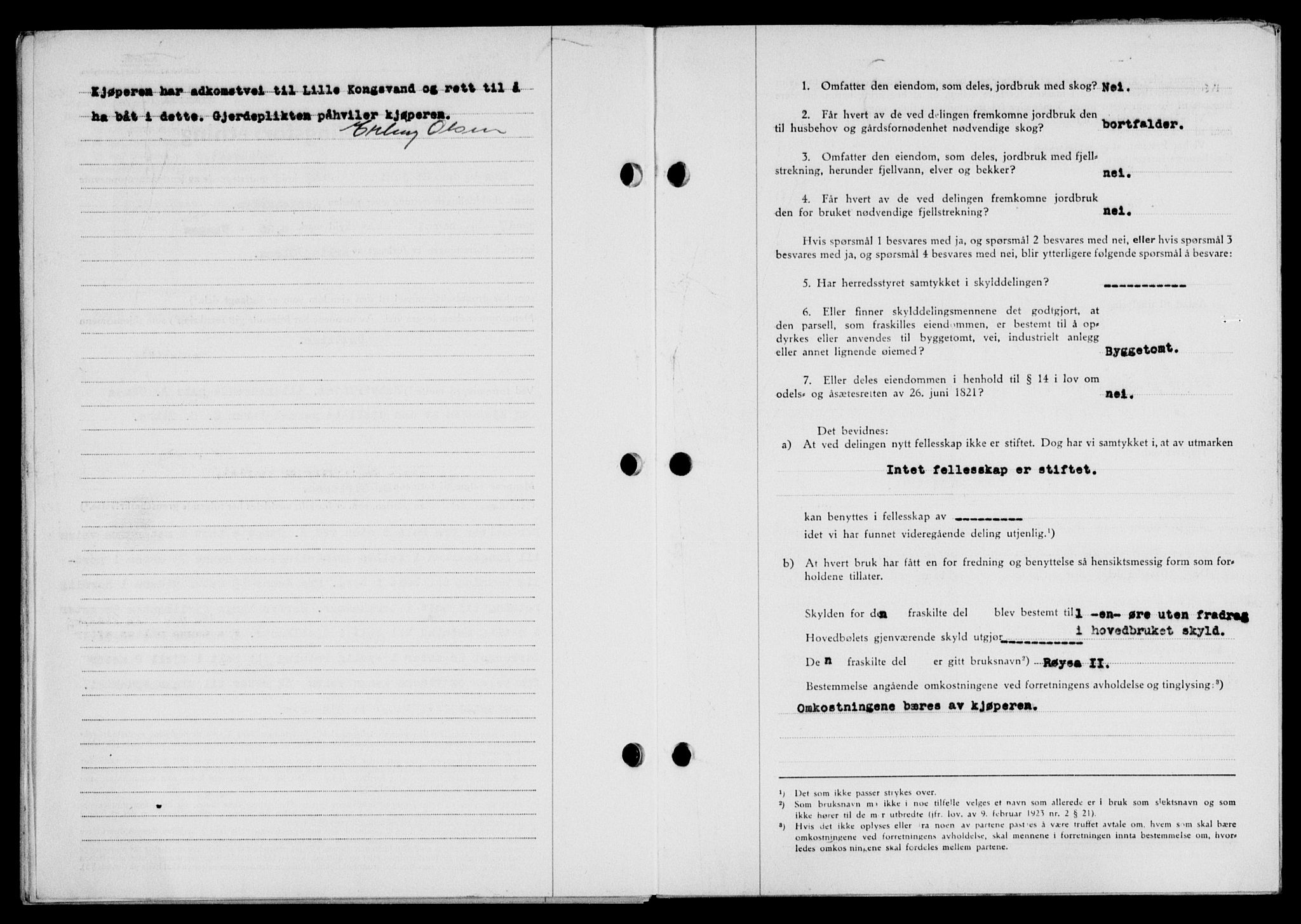 Lofoten sorenskriveri, SAT/A-0017/1/2/2C/L0011a: Mortgage book no. 11a, 1943-1943, Diary no: : 875/1943
