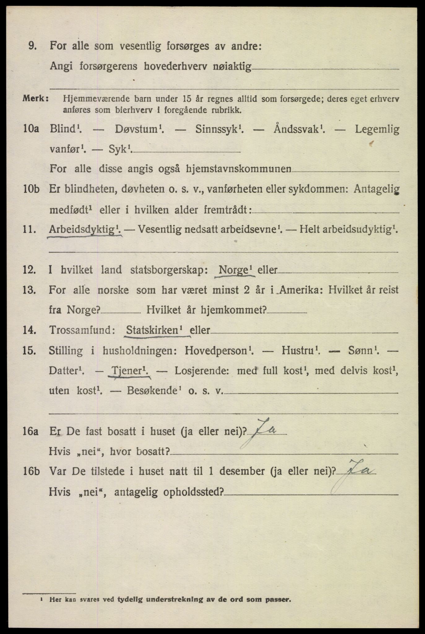 SAH, 1920 census for Sør-Fron, 1920, p. 6012