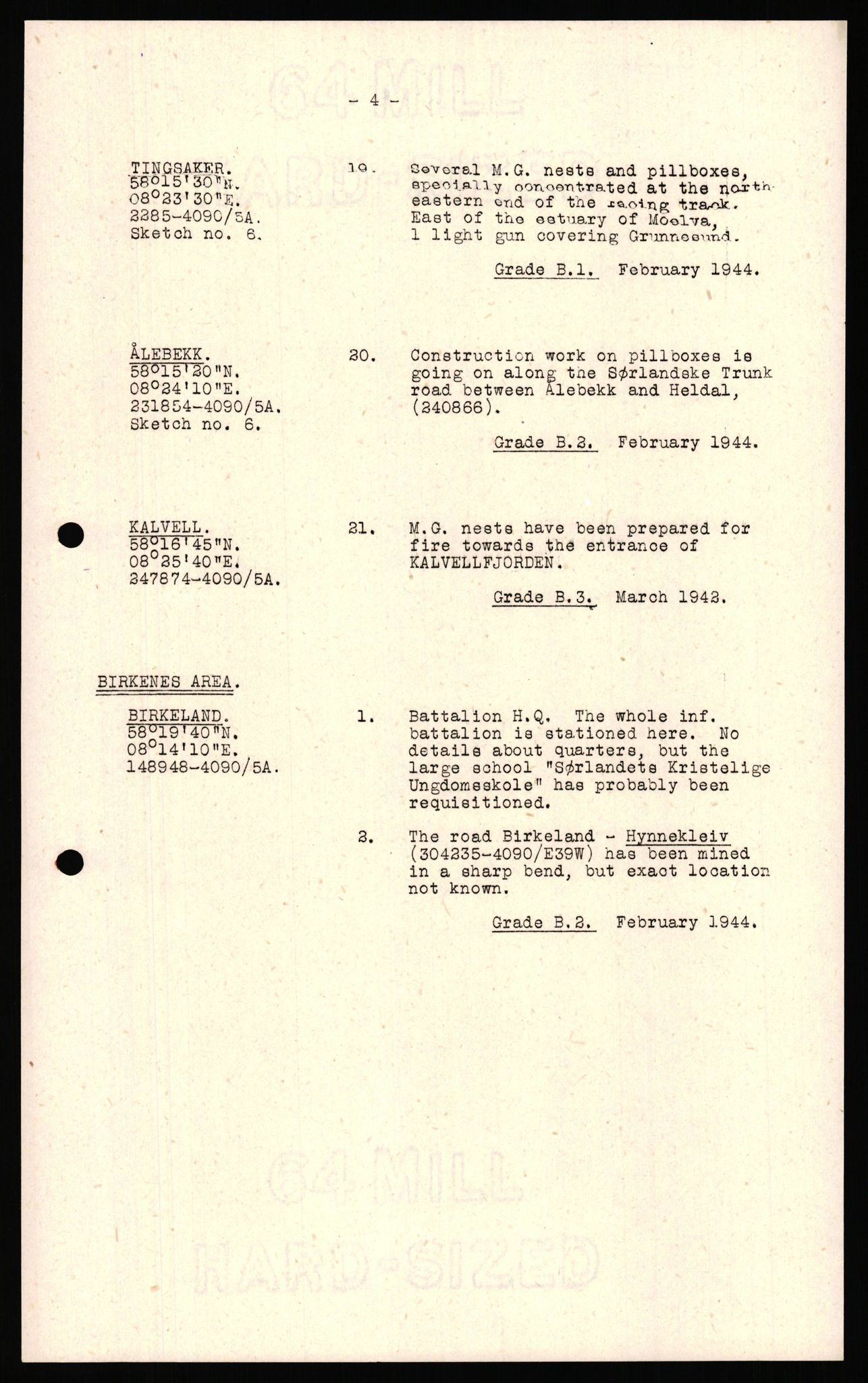Forsvaret, Forsvarets overkommando II, AV/RA-RAFA-3915/D/Dd/L0002: Aust-Agder fylke, 1942-1944, p. 71