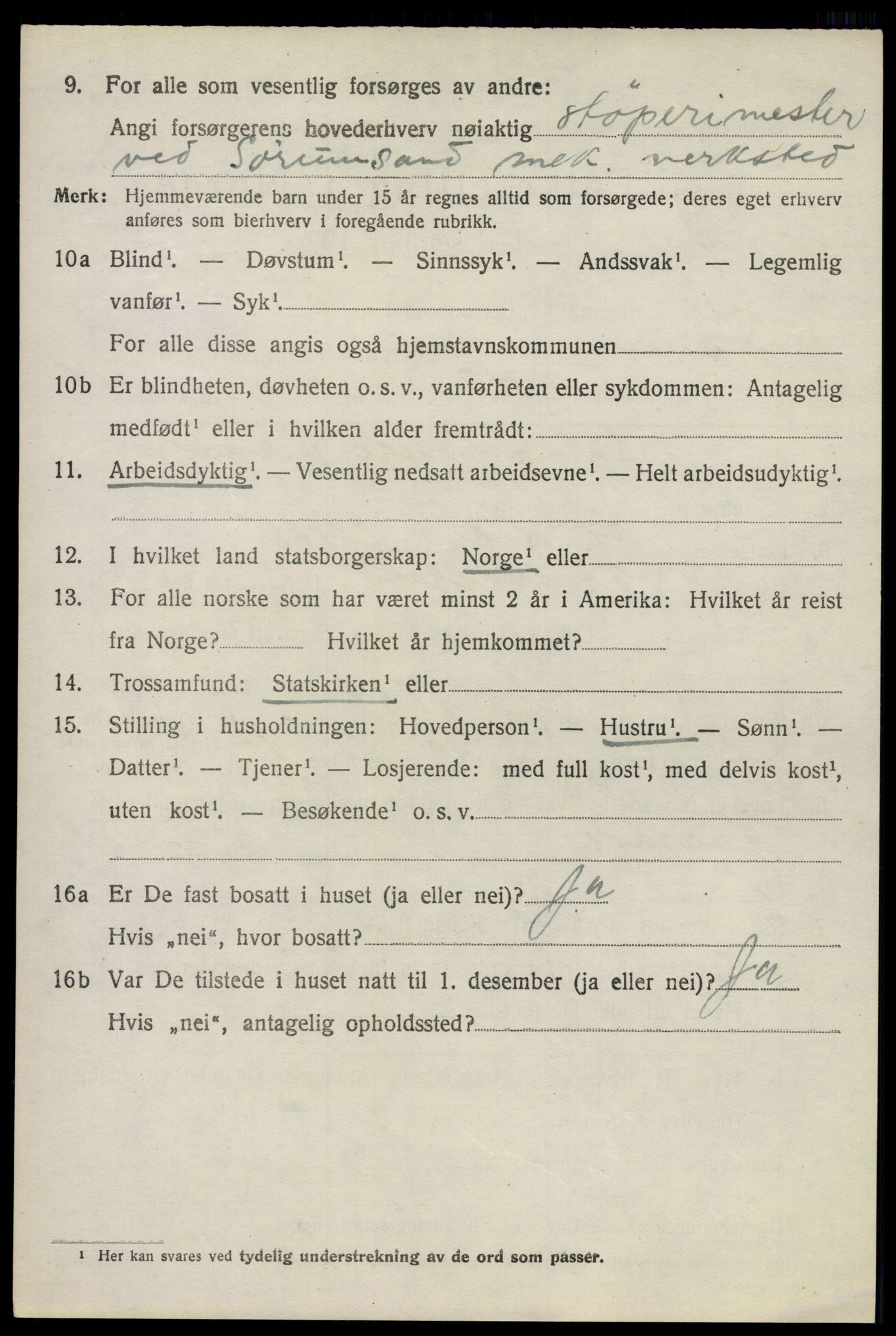 SAO, 1920 census for Sørum, 1920, p. 4008