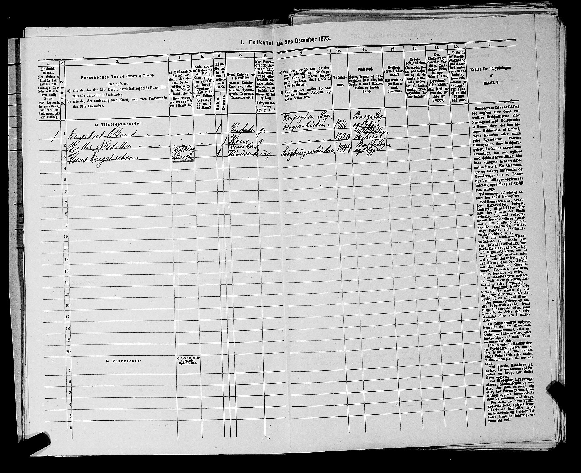 RA, 1875 census for 0113P Borge, 1875, p. 55