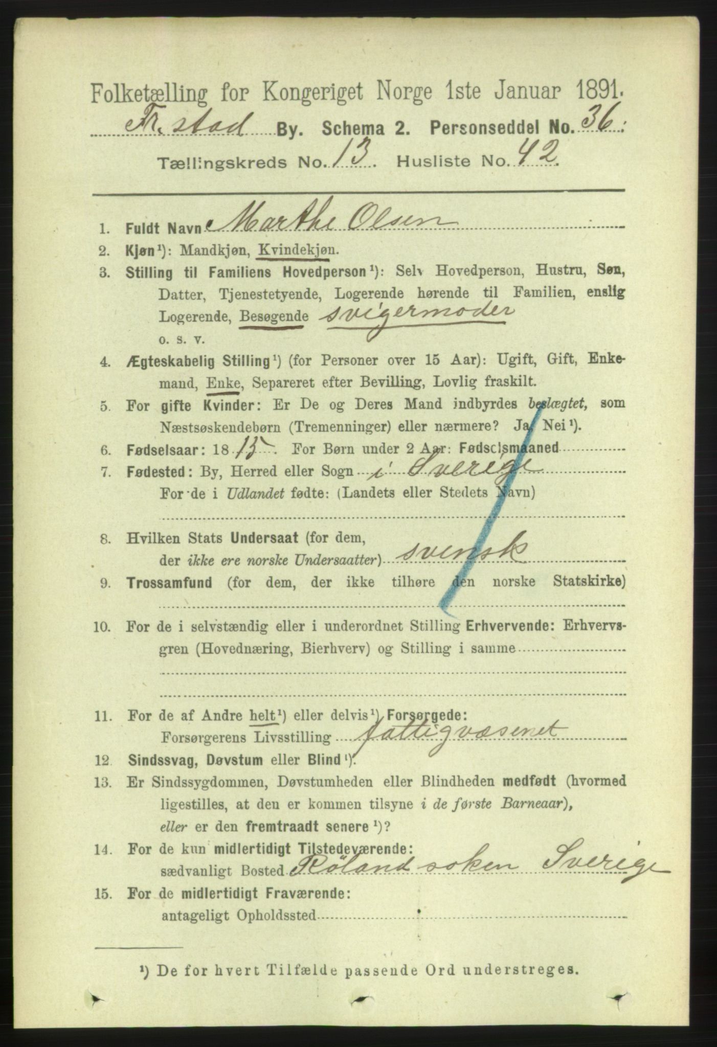 RA, 1891 census for 0103 Fredrikstad, 1891, p. 15025