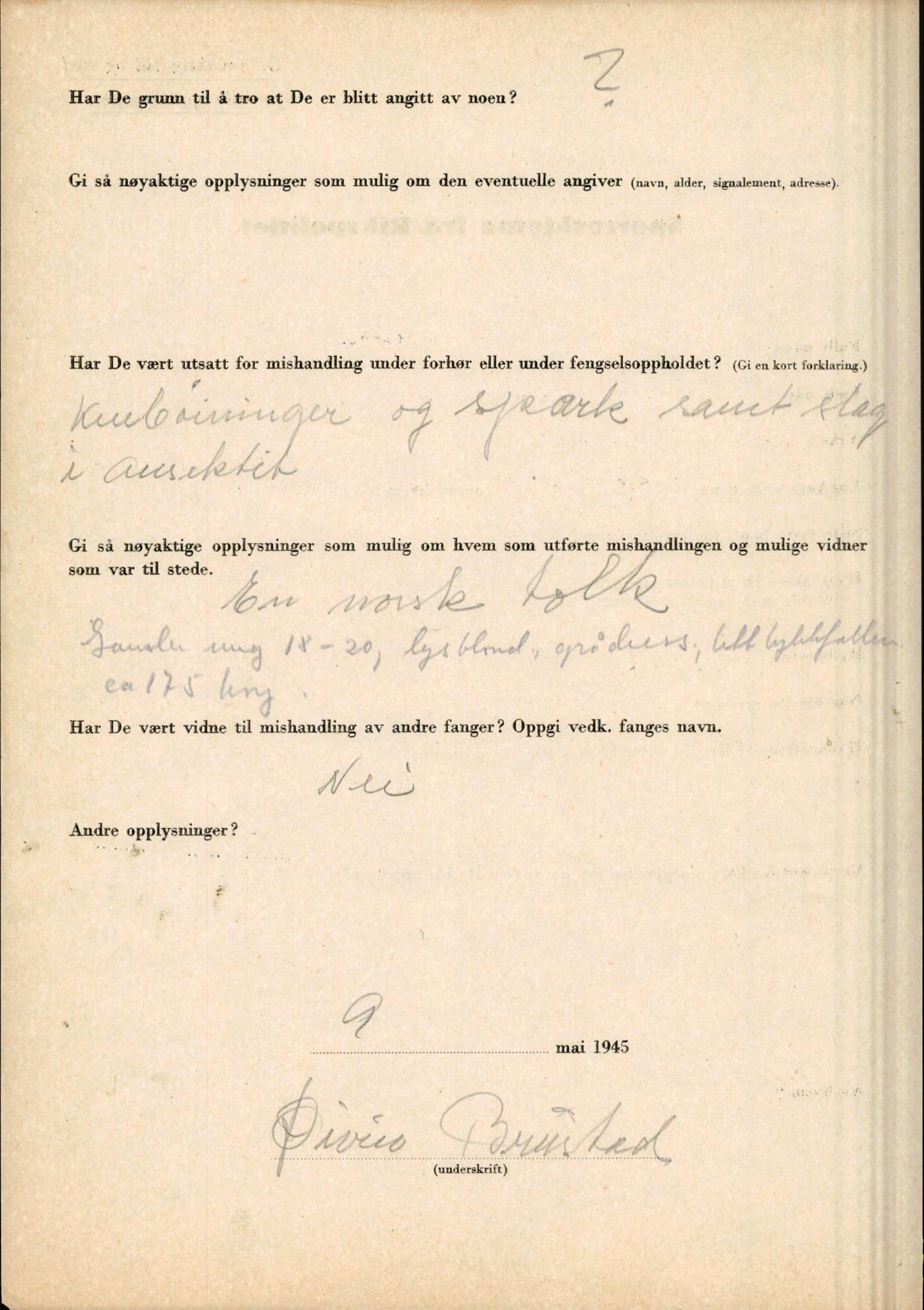 Rikspolitisjefen, AV/RA-S-1560/L/L0002: Berg, Alf - Bråthen, Thorleif, 1940-1945, p. 1151