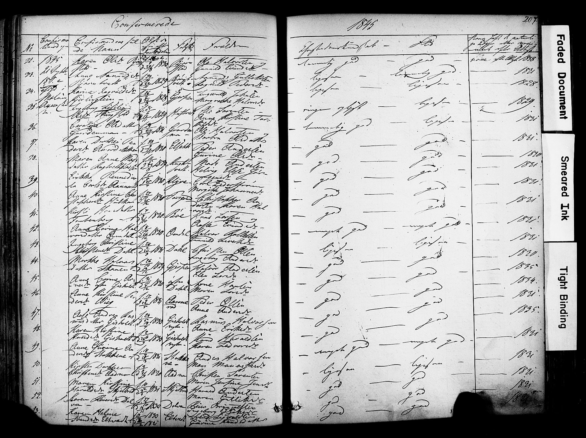 Solum kirkebøker, AV/SAKO-A-306/F/Fa/L0006: Parish register (official) no. I 6, 1844-1855, p. 207