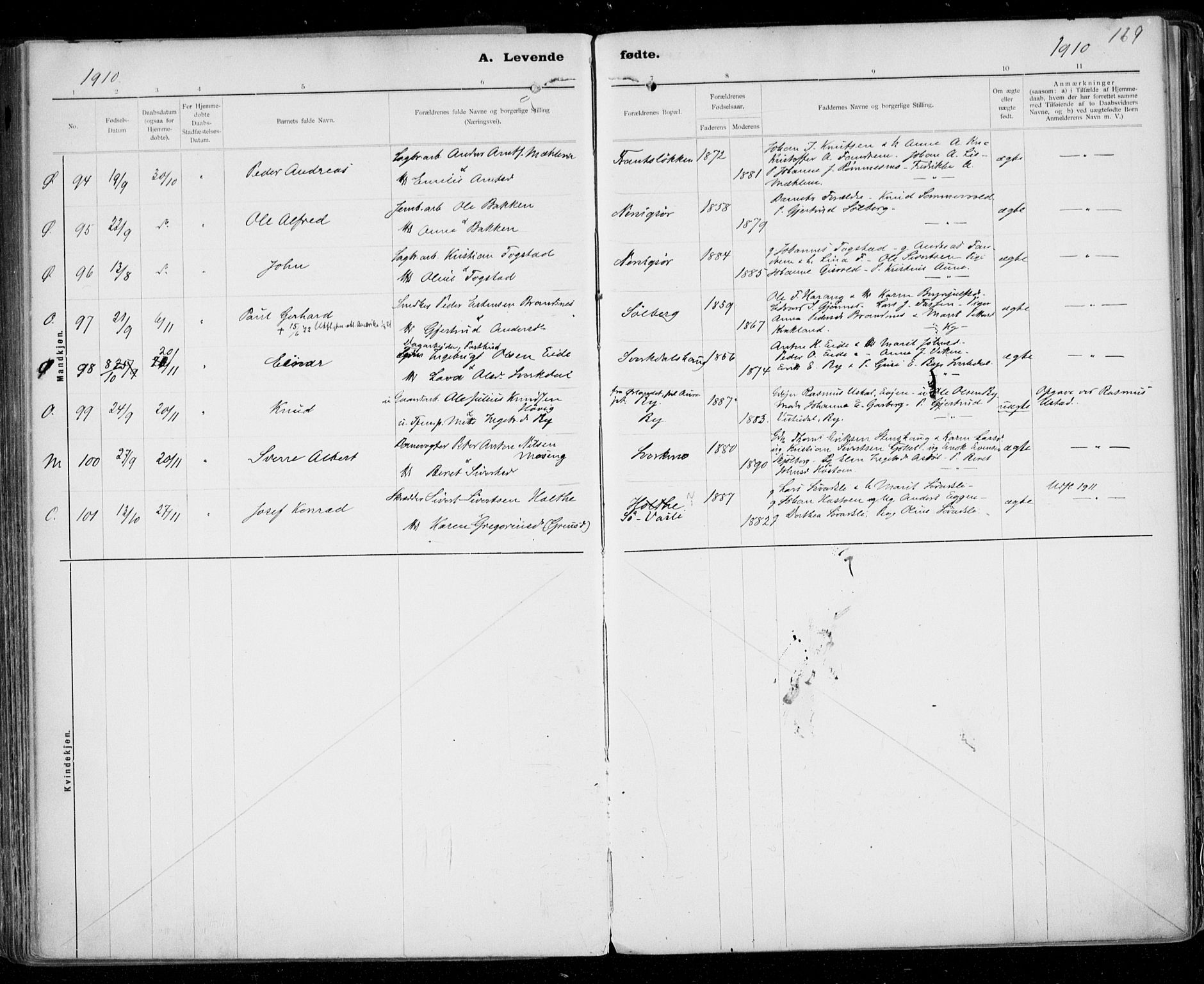 Ministerialprotokoller, klokkerbøker og fødselsregistre - Sør-Trøndelag, AV/SAT-A-1456/668/L0811: Parish register (official) no. 668A11, 1894-1913, p. 169