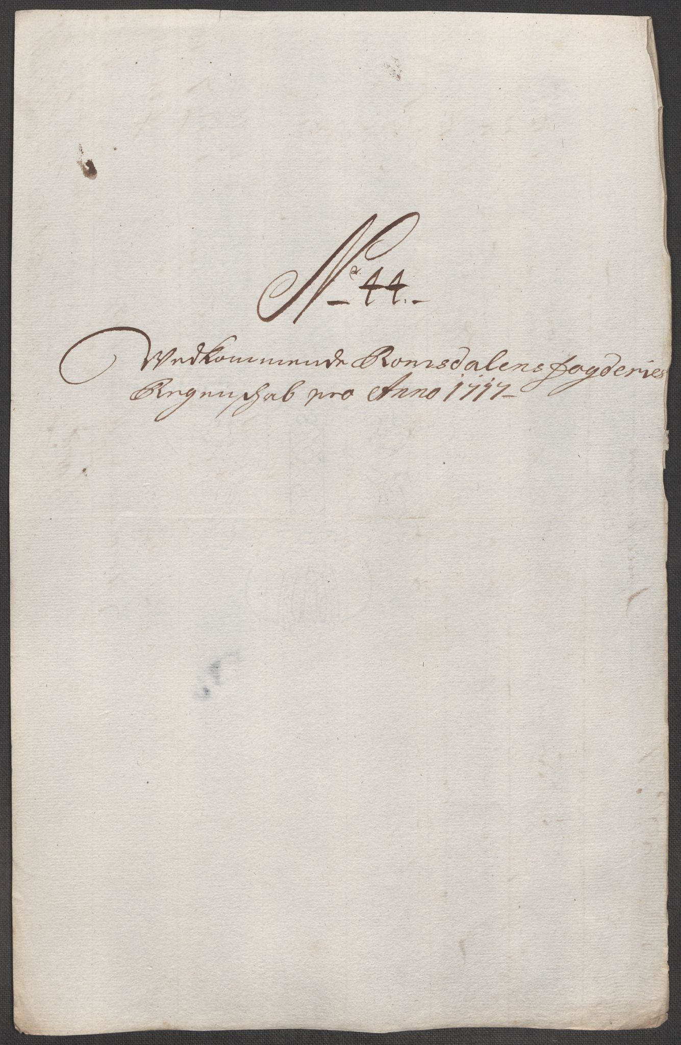 Rentekammeret inntil 1814, Reviderte regnskaper, Fogderegnskap, RA/EA-4092/R55/L3664: Fogderegnskap Romsdal, 1717, p. 229