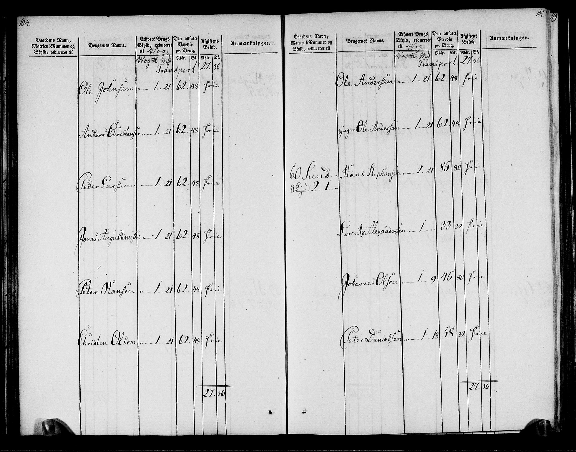 Rentekammeret inntil 1814, Realistisk ordnet avdeling, AV/RA-EA-4070/N/Ne/Nea/L0158: Helgeland fogderi. Oppebørselsregister, 1803-1804, p. 56