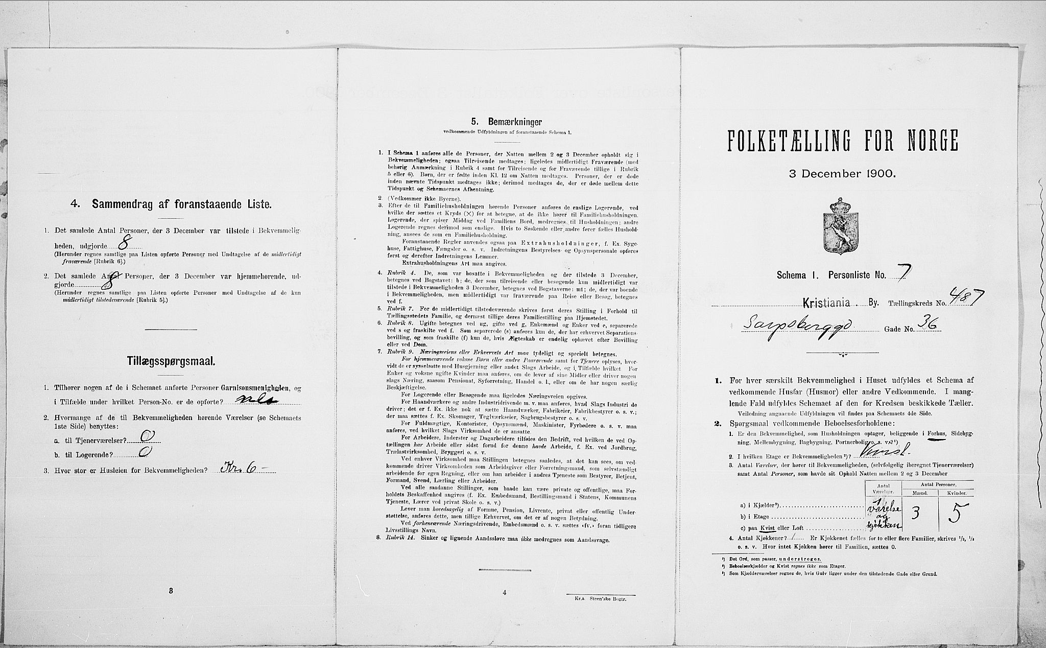 SAO, 1900 census for Kristiania, 1900, p. 79340