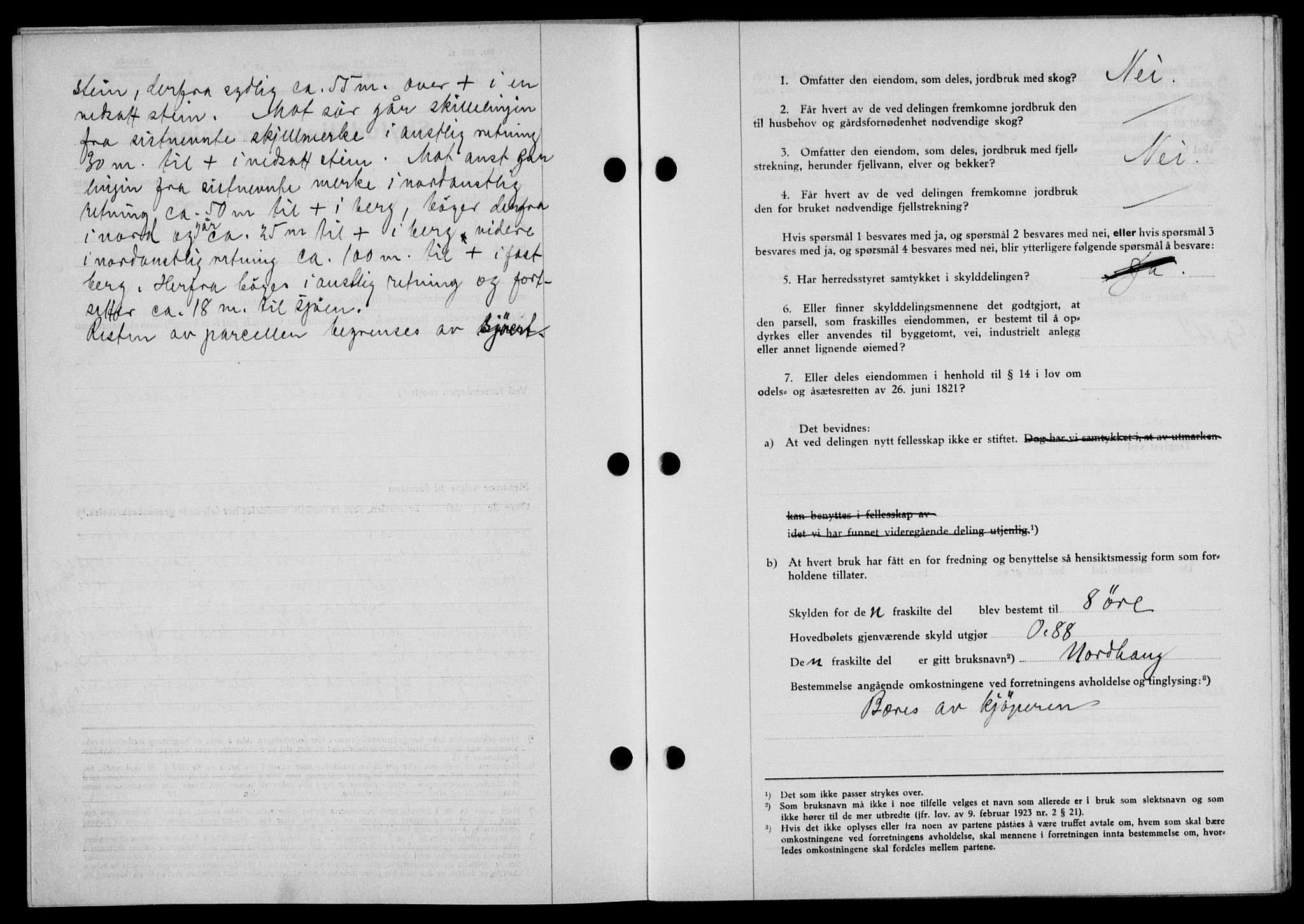 Lofoten sorenskriveri, SAT/A-0017/1/2/2C/L0008a: Mortgage book no. 8a, 1940-1941, Diary no: : 1206/1941