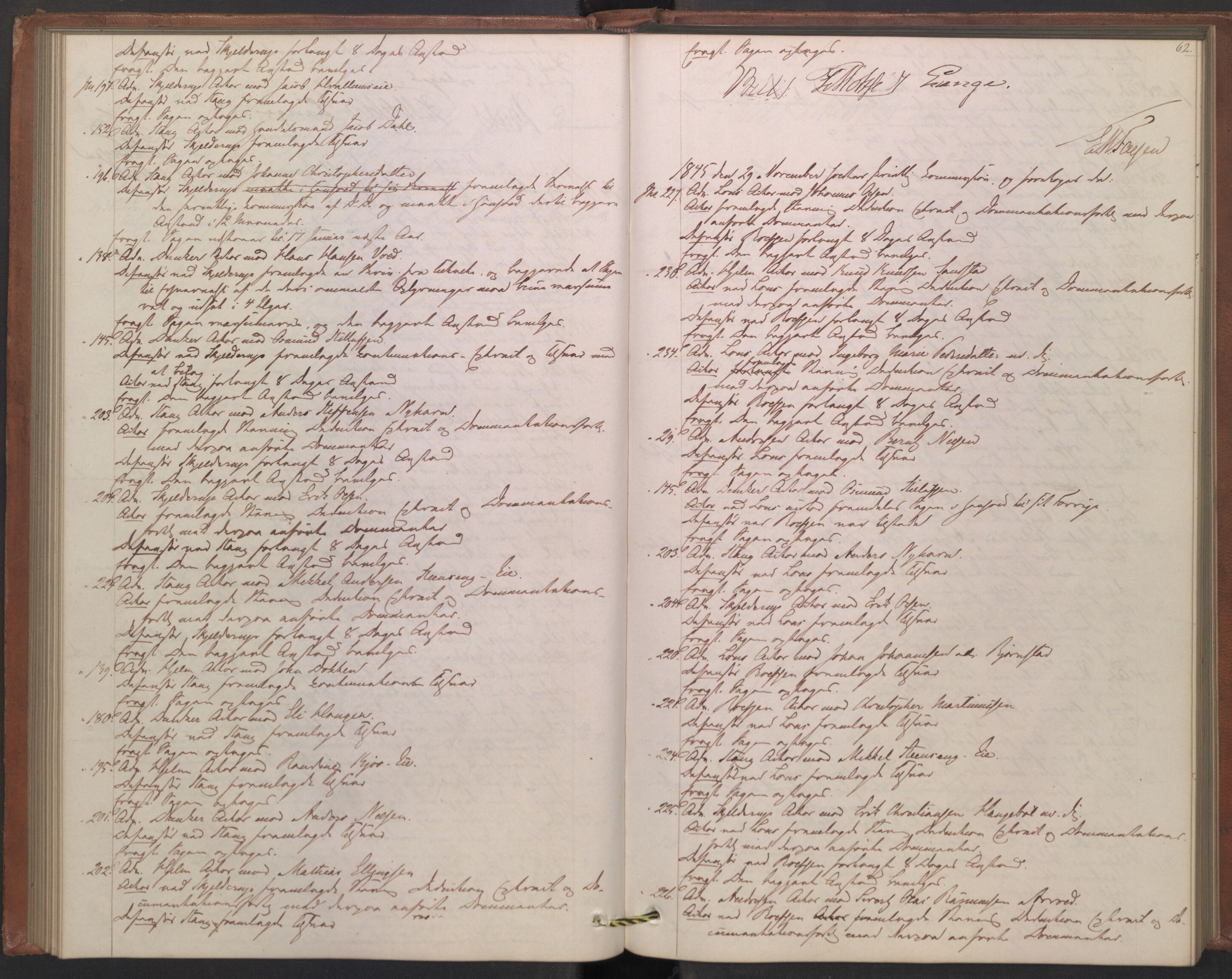 Høyesterett, AV/RA-S-1002/E/Ef/L0007: Protokoll over saker som gikk til skriftlig behandling, 1843-1848, p. 61b-62a