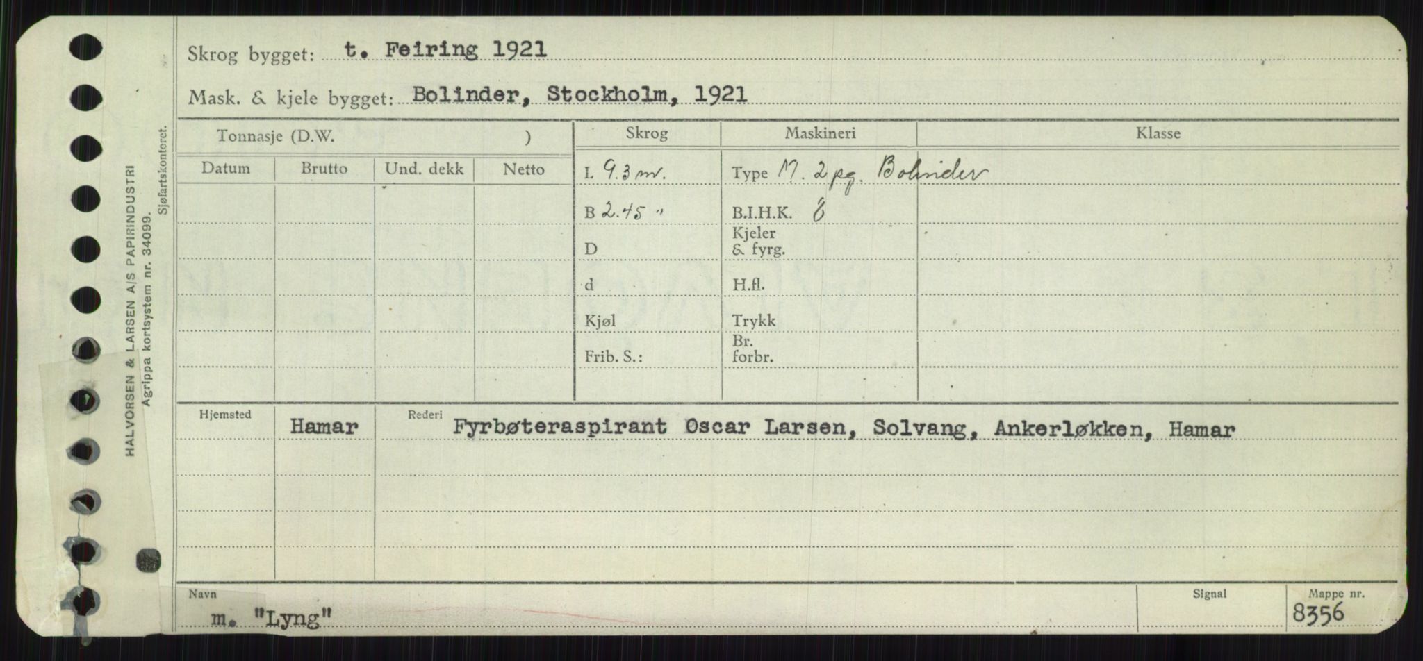 Sjøfartsdirektoratet med forløpere, Skipsmålingen, AV/RA-S-1627/H/Ha/L0003/0002: Fartøy, Hilm-Mar / Fartøy, Kom-Mar, p. 705