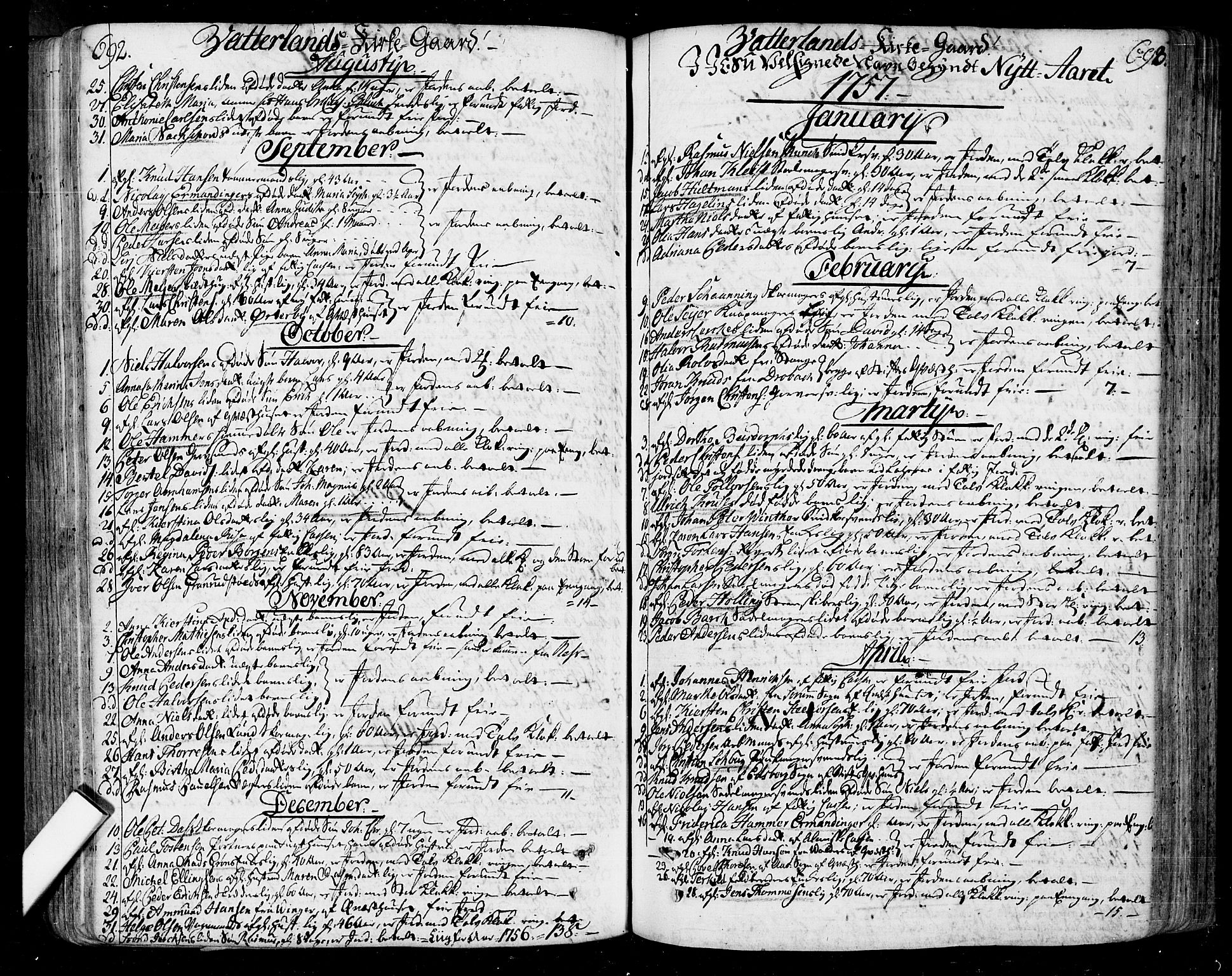 Oslo domkirke Kirkebøker, AV/SAO-A-10752/F/Fa/L0004: Parish register (official) no. 4, 1743-1786, p. 692-693