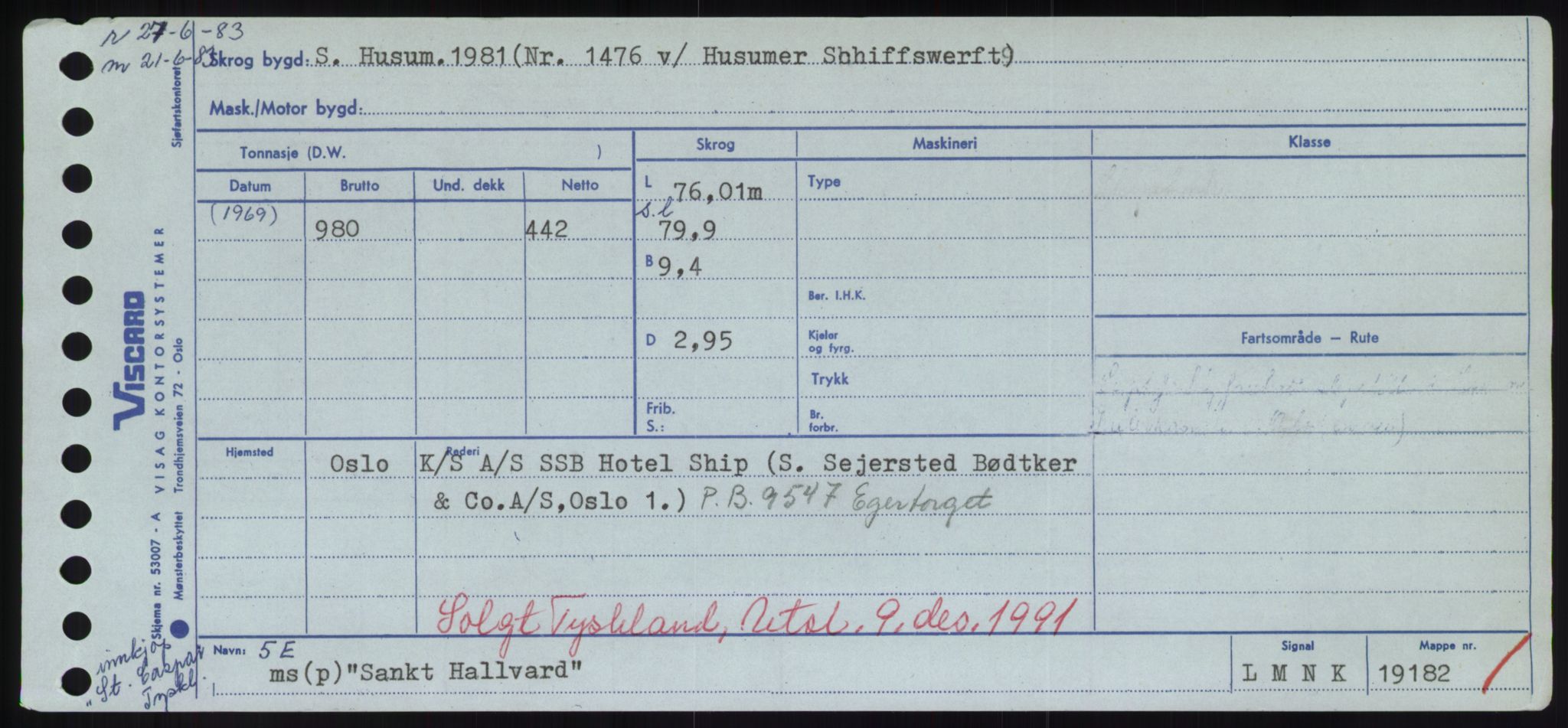 Sjøfartsdirektoratet med forløpere, Skipsmålingen, RA/S-1627/H/Hd/L0032: Fartøy, San-Seve, p. 143