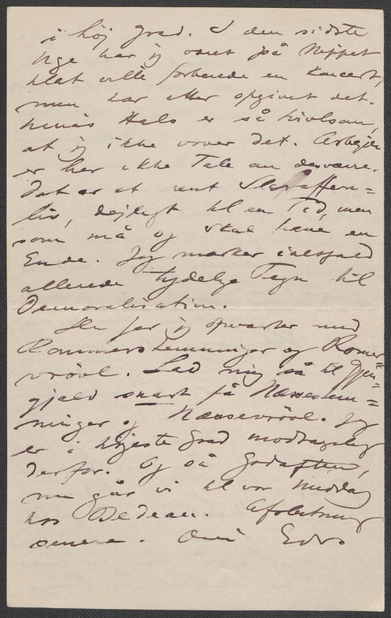 Beyer, Frants, AV/RA-PA-0132/F/L0001: Brev fra Edvard Grieg til Frantz Beyer og "En del optegnelser som kan tjene til kommentar til brevene" av Marie Beyer, 1872-1907, p. 94