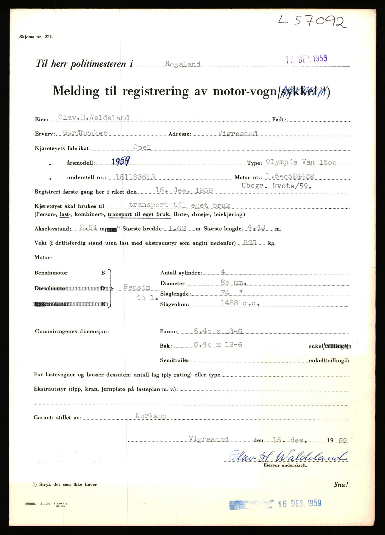 Stavanger trafikkstasjon, AV/SAST-A-101942/0/F/L0056: L-56500 - L-57199, 1930-1971, p. 1996