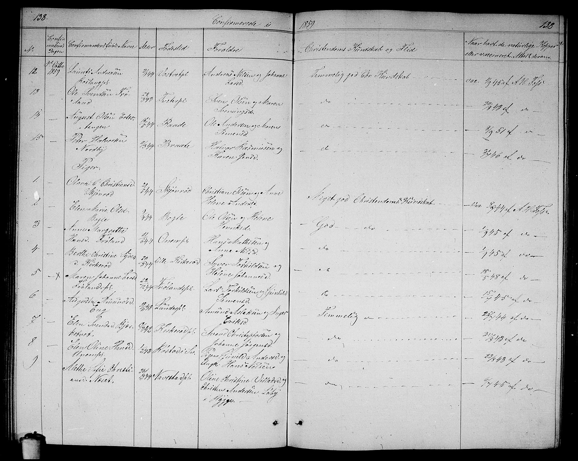 Våler prestekontor Kirkebøker, AV/SAO-A-11083/G/Ga/L0002: Parish register (copy) no. I 2, 1839-1860, p. 138