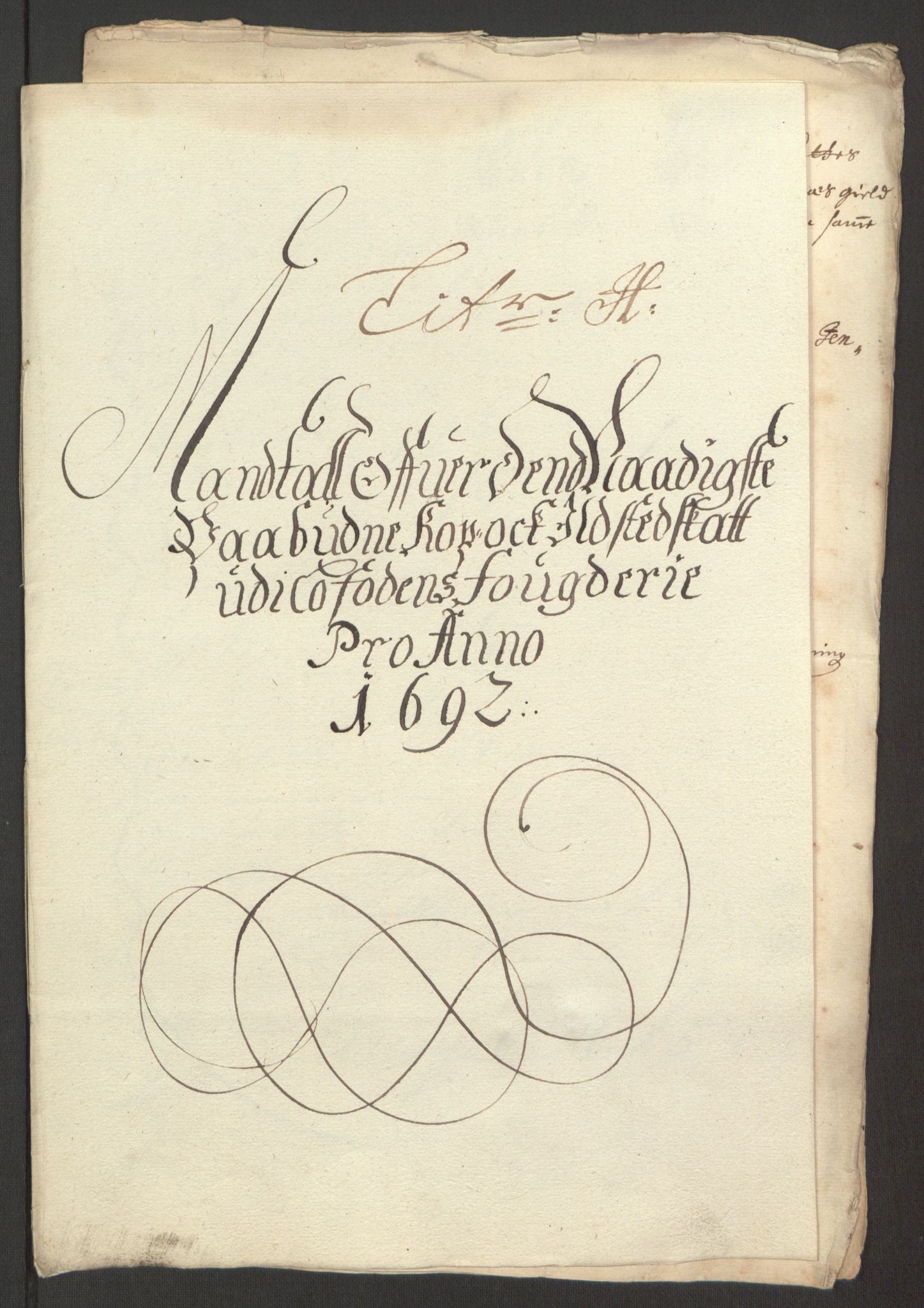 Rentekammeret inntil 1814, Reviderte regnskaper, Fogderegnskap, RA/EA-4092/R67/L4675: Fogderegnskap Vesterålen, Andenes og Lofoten, 1691-1693, p. 184