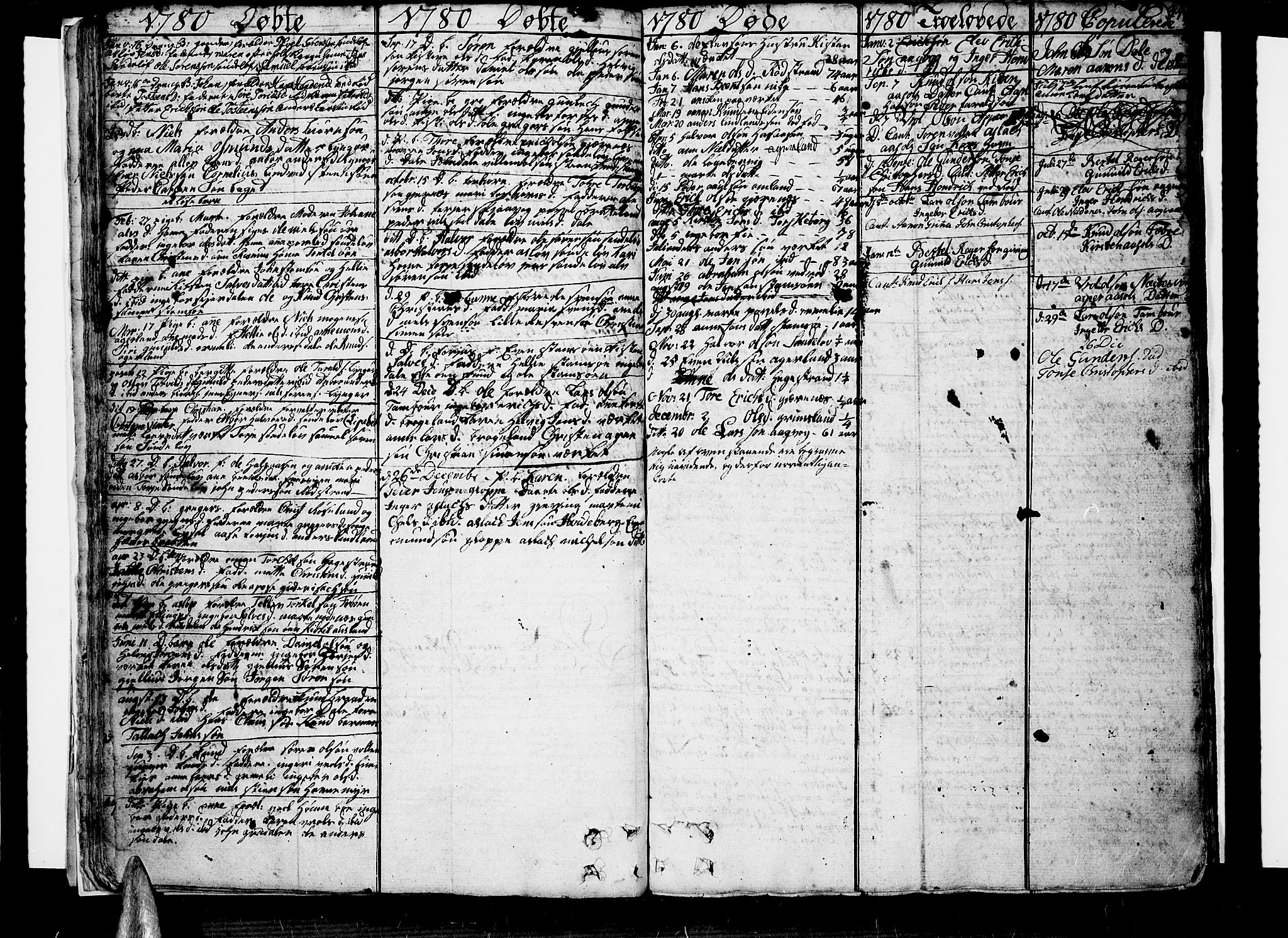 Søndeled sokneprestkontor, AV/SAK-1111-0038/F/Fb/L0001: Parish register (copy) no. B 1, 1746-1816, p. 34