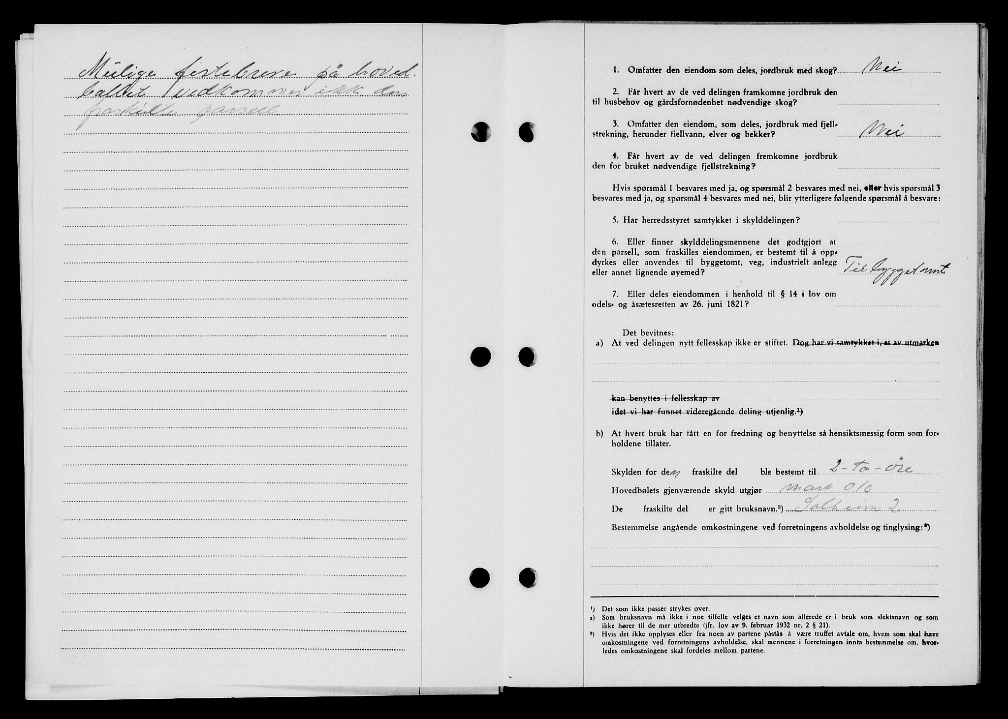 Flekkefjord sorenskriveri, AV/SAK-1221-0001/G/Gb/Gba/L0062: Mortgage book no. A-10, 1947-1947, Diary no: : 1011/1947