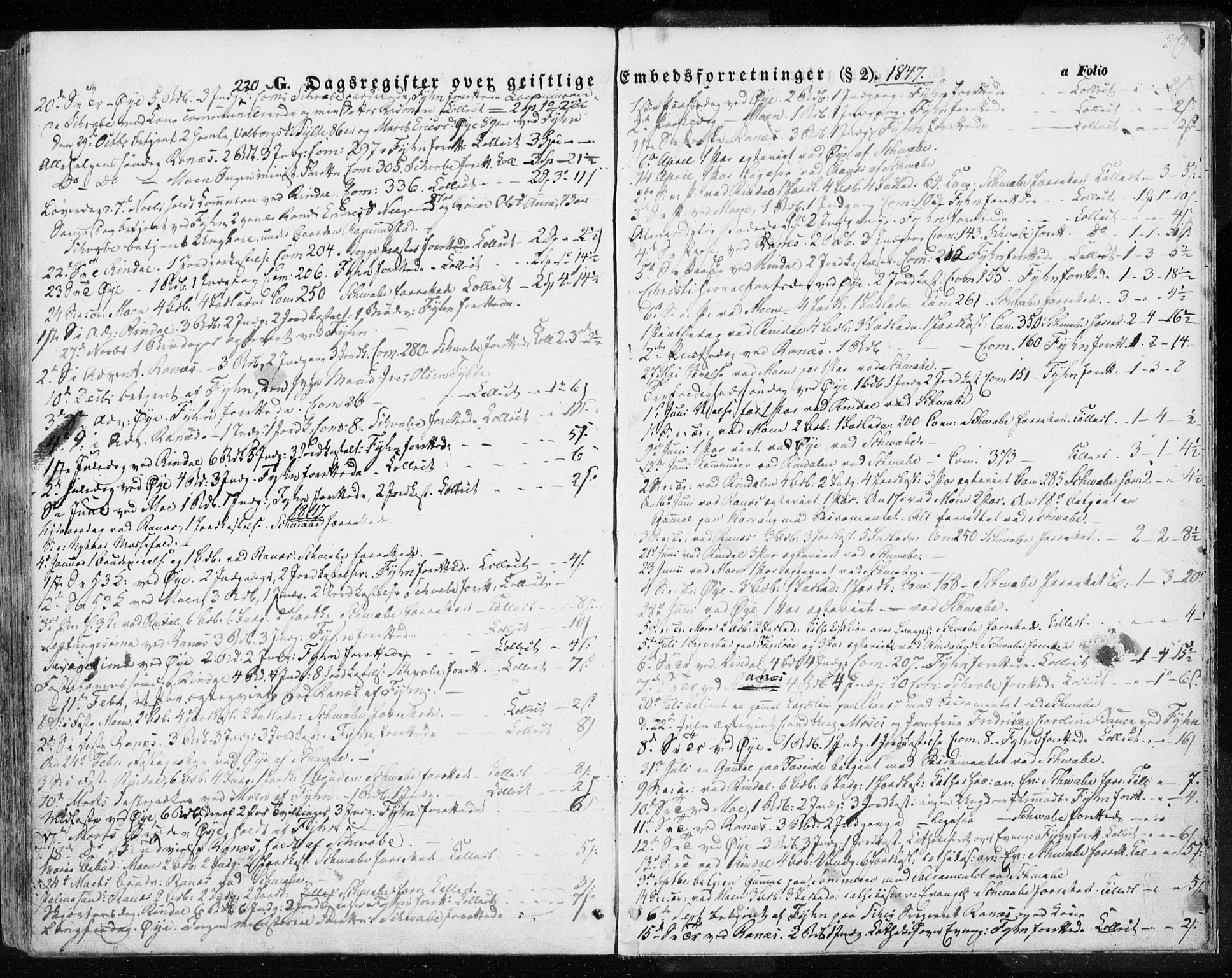 Ministerialprotokoller, klokkerbøker og fødselsregistre - Møre og Romsdal, SAT/A-1454/595/L1043: Parish register (official) no. 595A05, 1843-1851, p. 279