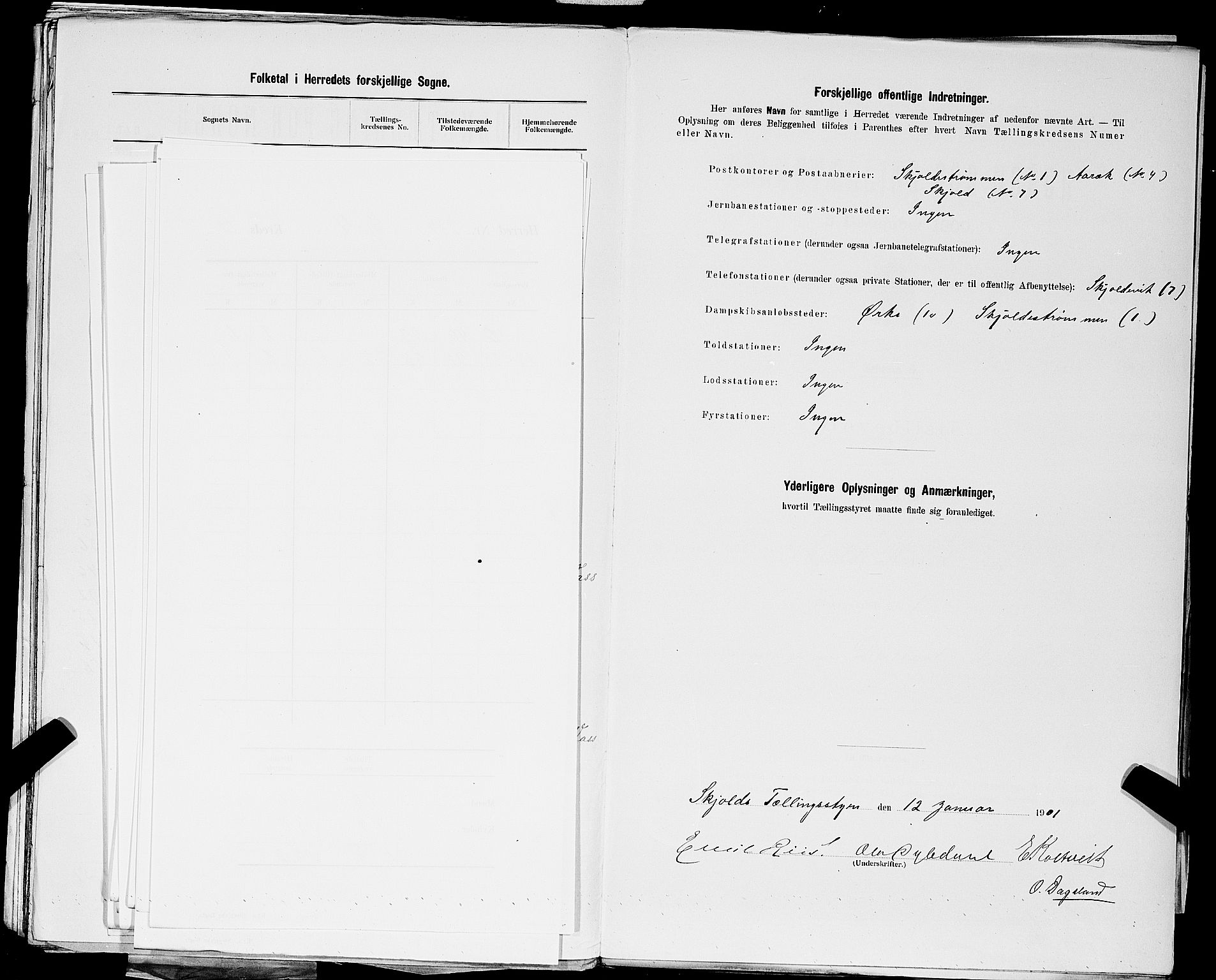 SAST, 1900 census for Skjold, 1900, p. 14