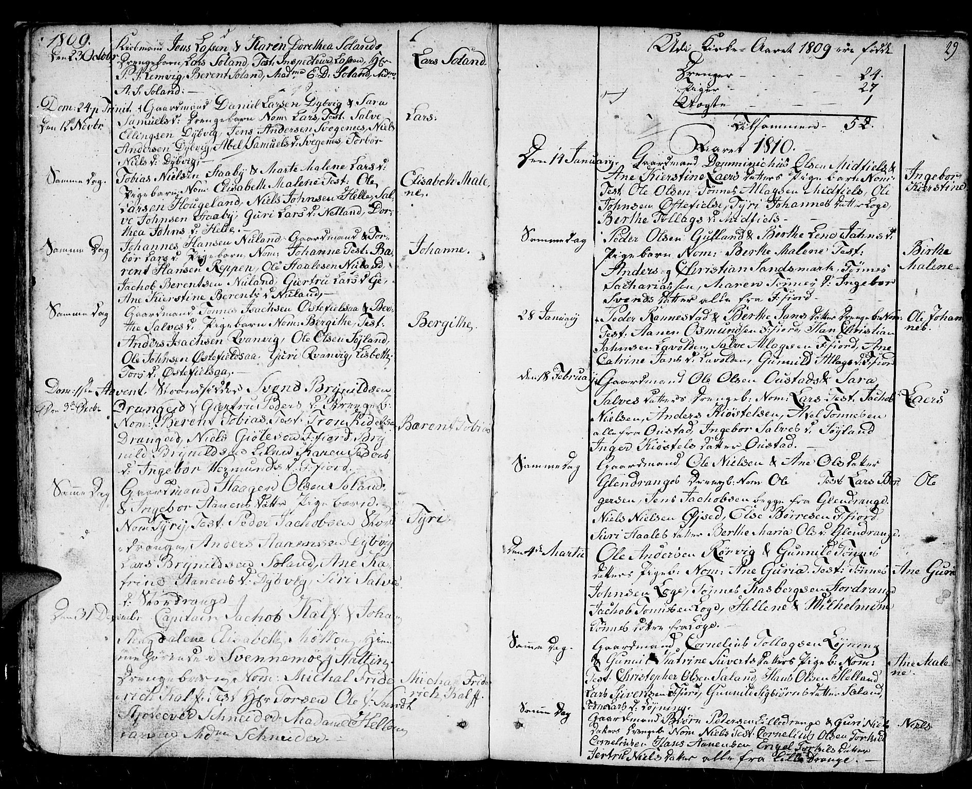 Flekkefjord sokneprestkontor, SAK/1111-0012/F/Fb/Fbc/L0002: Parish register (copy) no. B 2, 1801-1816, p. 29