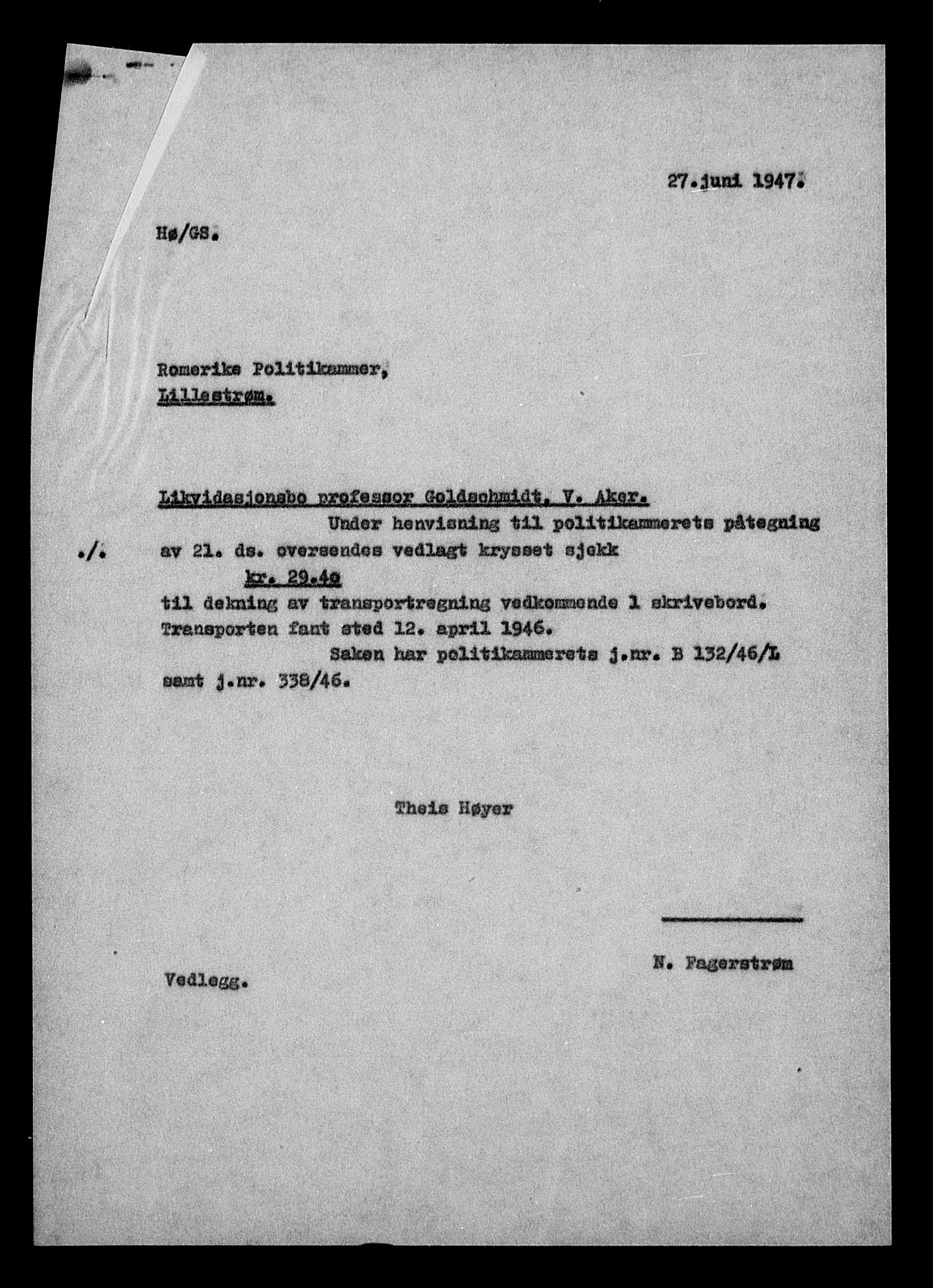 Justisdepartementet, Tilbakeføringskontoret for inndratte formuer, AV/RA-S-1564/H/Hc/Hcc/L0939: --, 1945-1947, p. 529