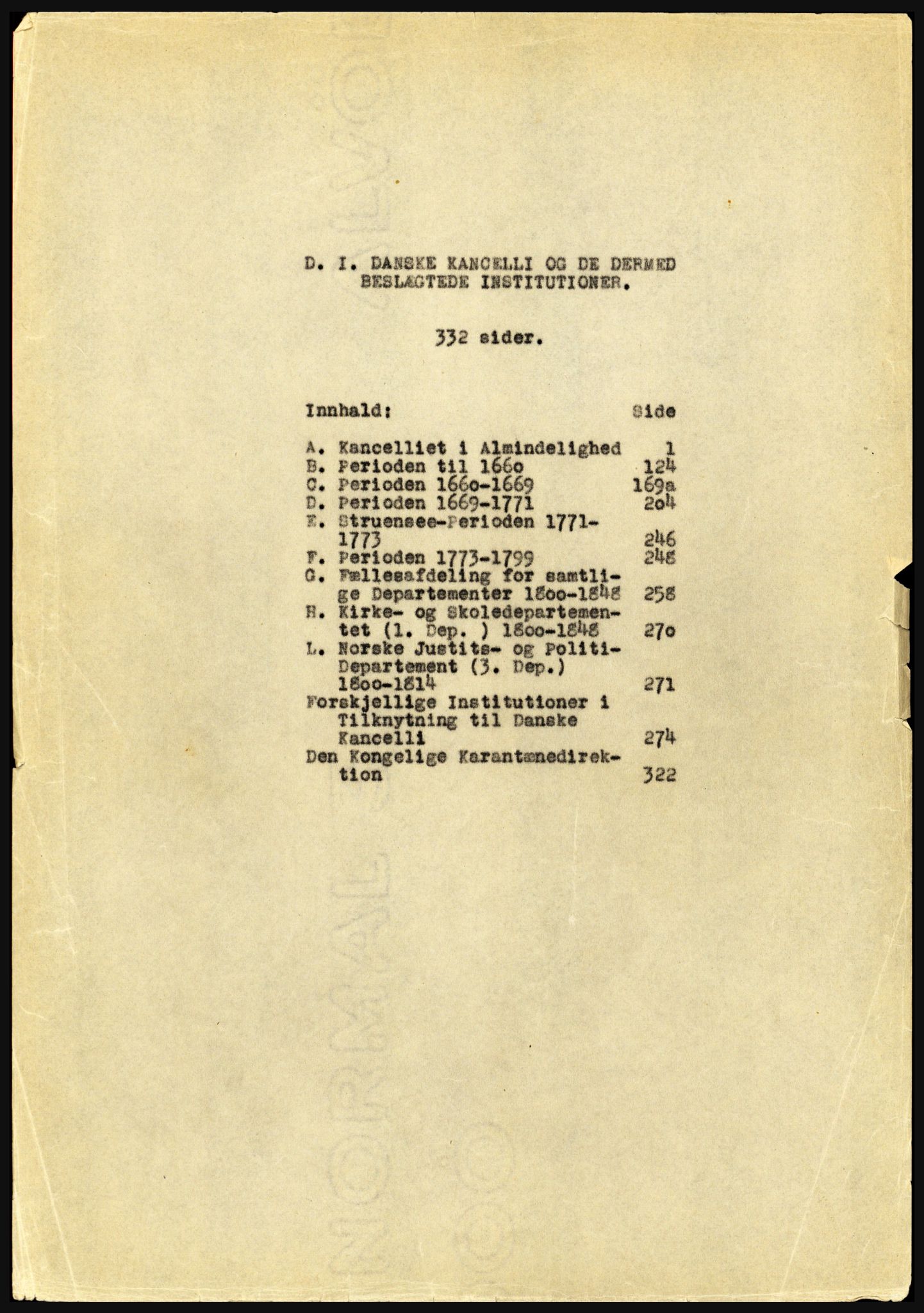 Riksarkivet, Seksjon for eldre arkiv og spesialsamlinger, AV/RA-EA-6797/H/Ha, 1953