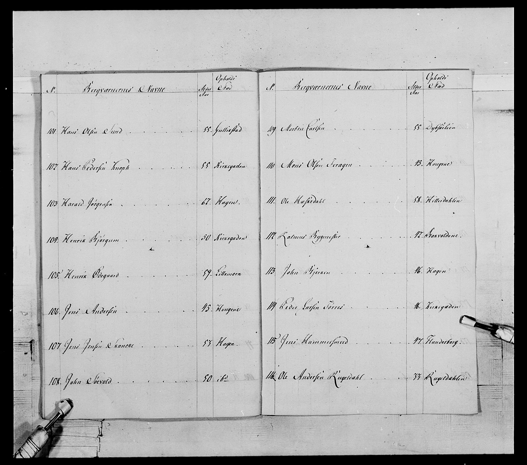 Generalitets- og kommissariatskollegiet, Det kongelige norske kommissariatskollegium, AV/RA-EA-5420/E/Eh/L0119: Rørosiske frivillige bergkorps/bergjegerkorps, 1794-1799, p. 63
