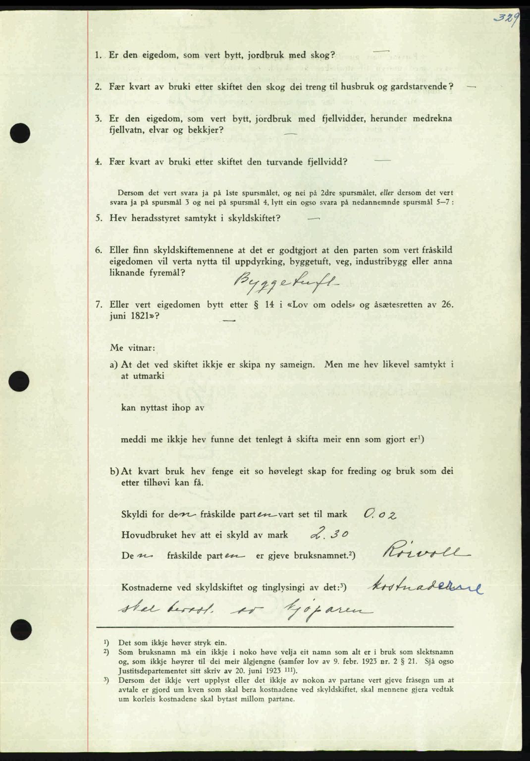 Nordmøre sorenskriveri, AV/SAT-A-4132/1/2/2Ca: Mortgage book no. A112, 1949-1949, Diary no: : 2437/1949