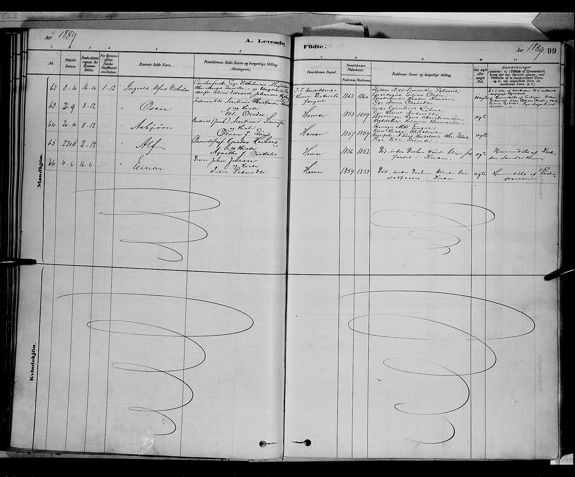 Vang prestekontor, Hedmark, AV/SAH-PREST-008/H/Ha/Haa/L0016: Parish register (official) no. 16, 1878-1889, p. 99