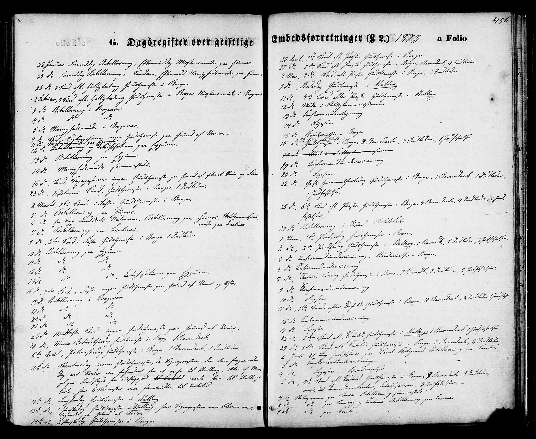 Ministerialprotokoller, klokkerbøker og fødselsregistre - Nordland, SAT/A-1459/880/L1132: Parish register (official) no. 880A06, 1869-1887, p. 456